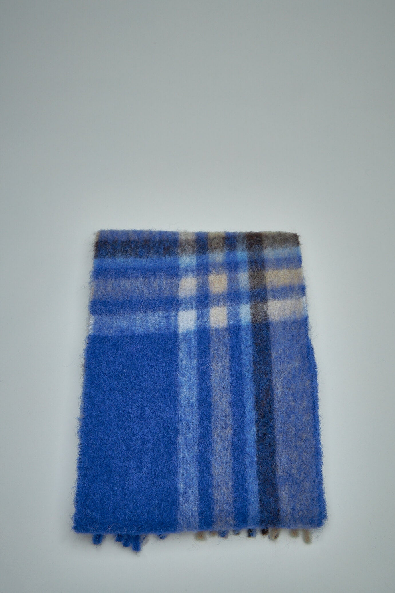 Mohair Tartan Scarf