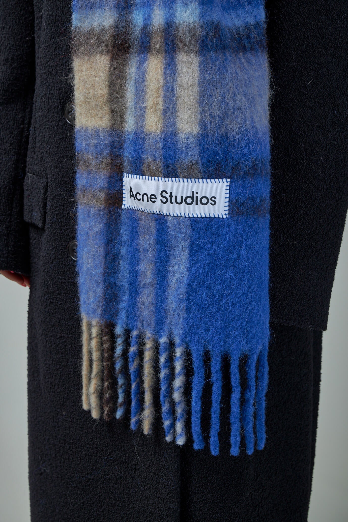 Mohair Tartan Scarf