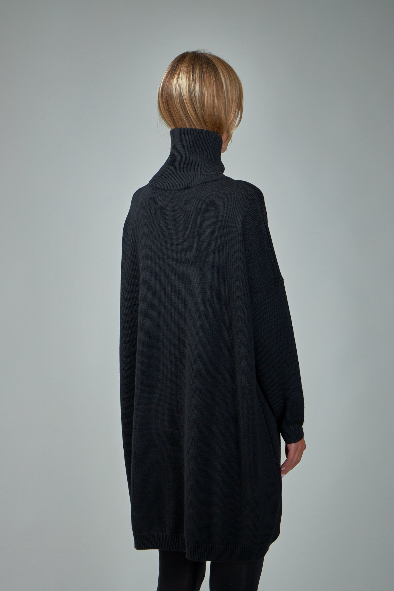 Merino High Neck Mini Dress