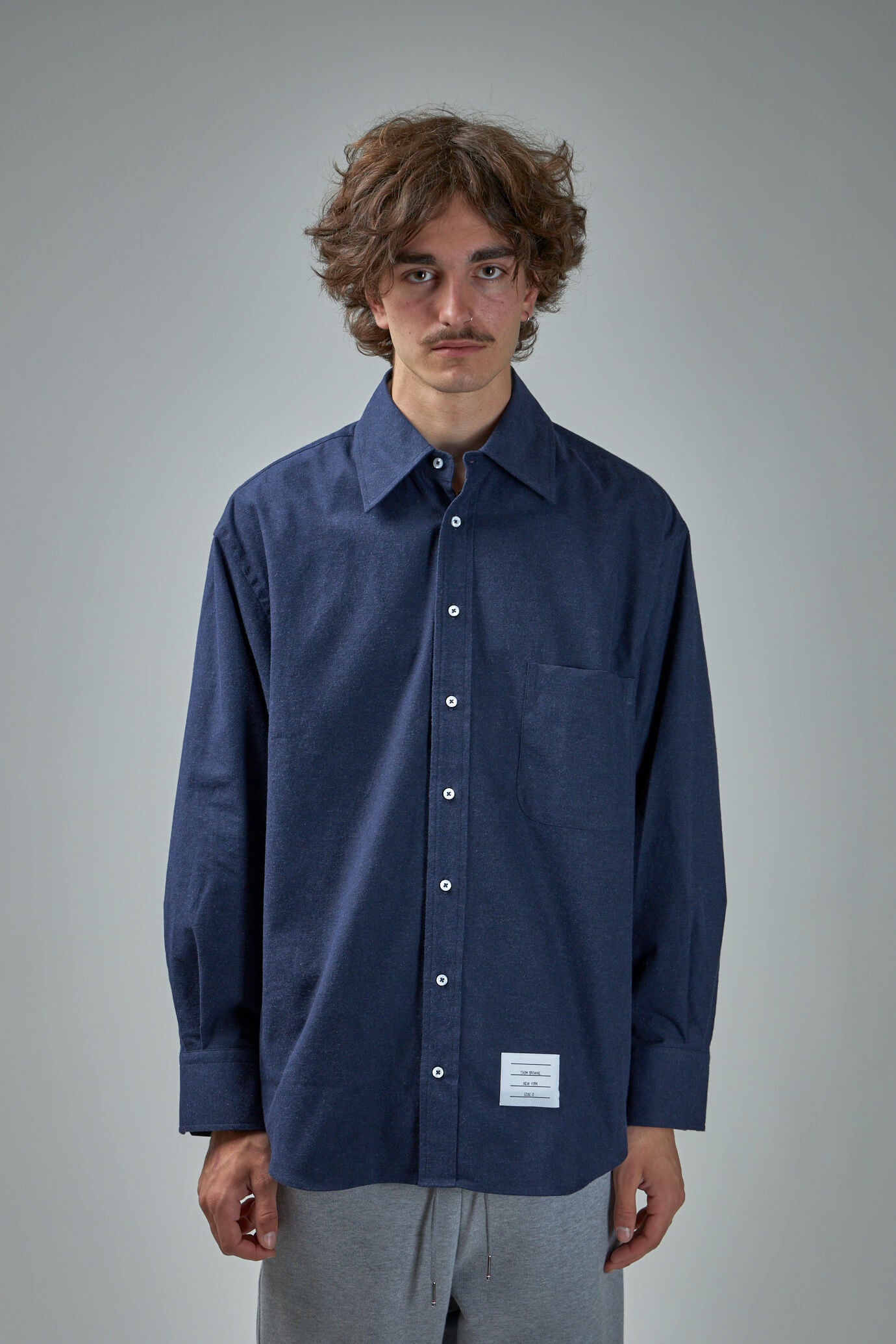 Thom Browne Oversized LS Shirt navy – LABELS