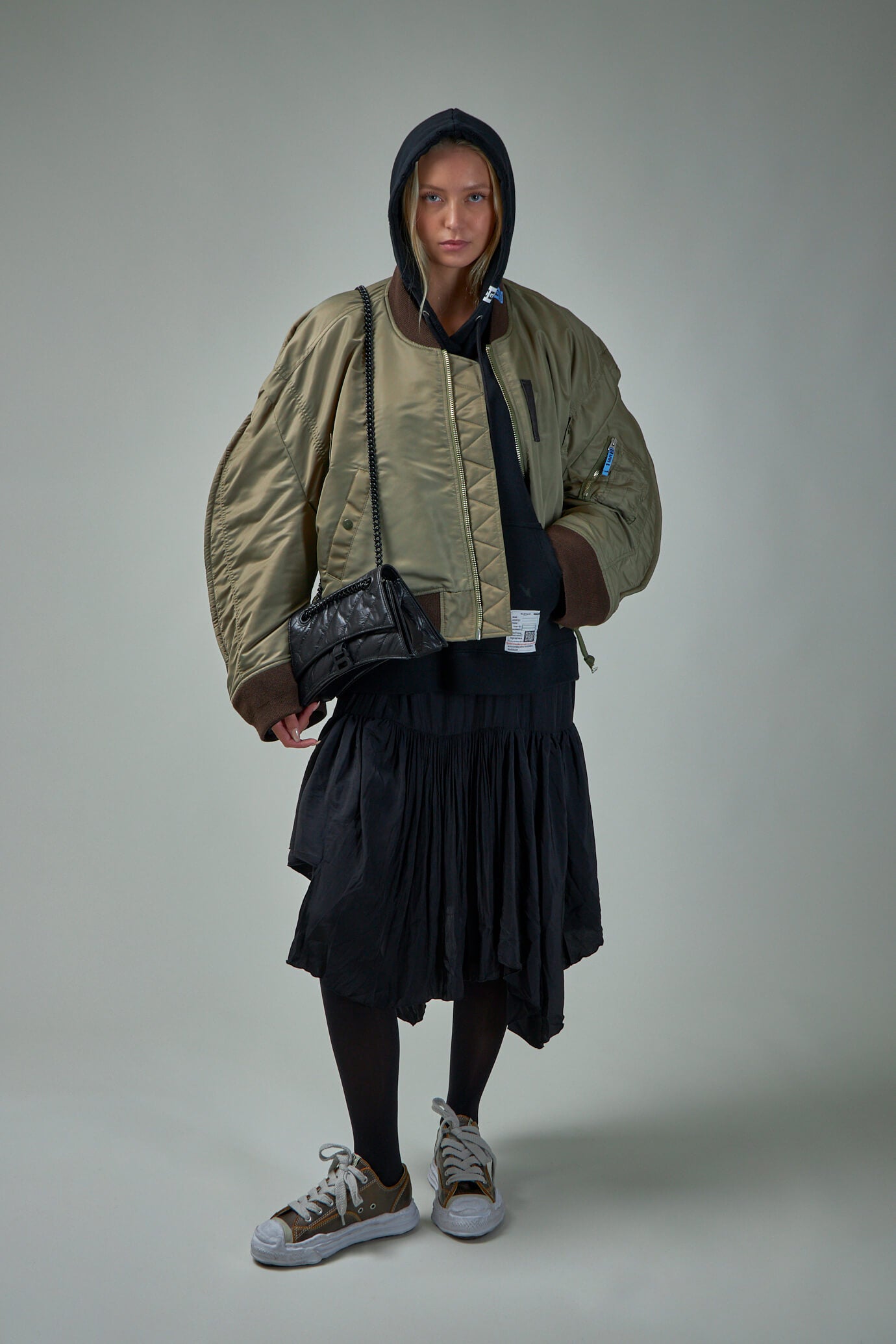 Pattern Heavy Nylon Jacket