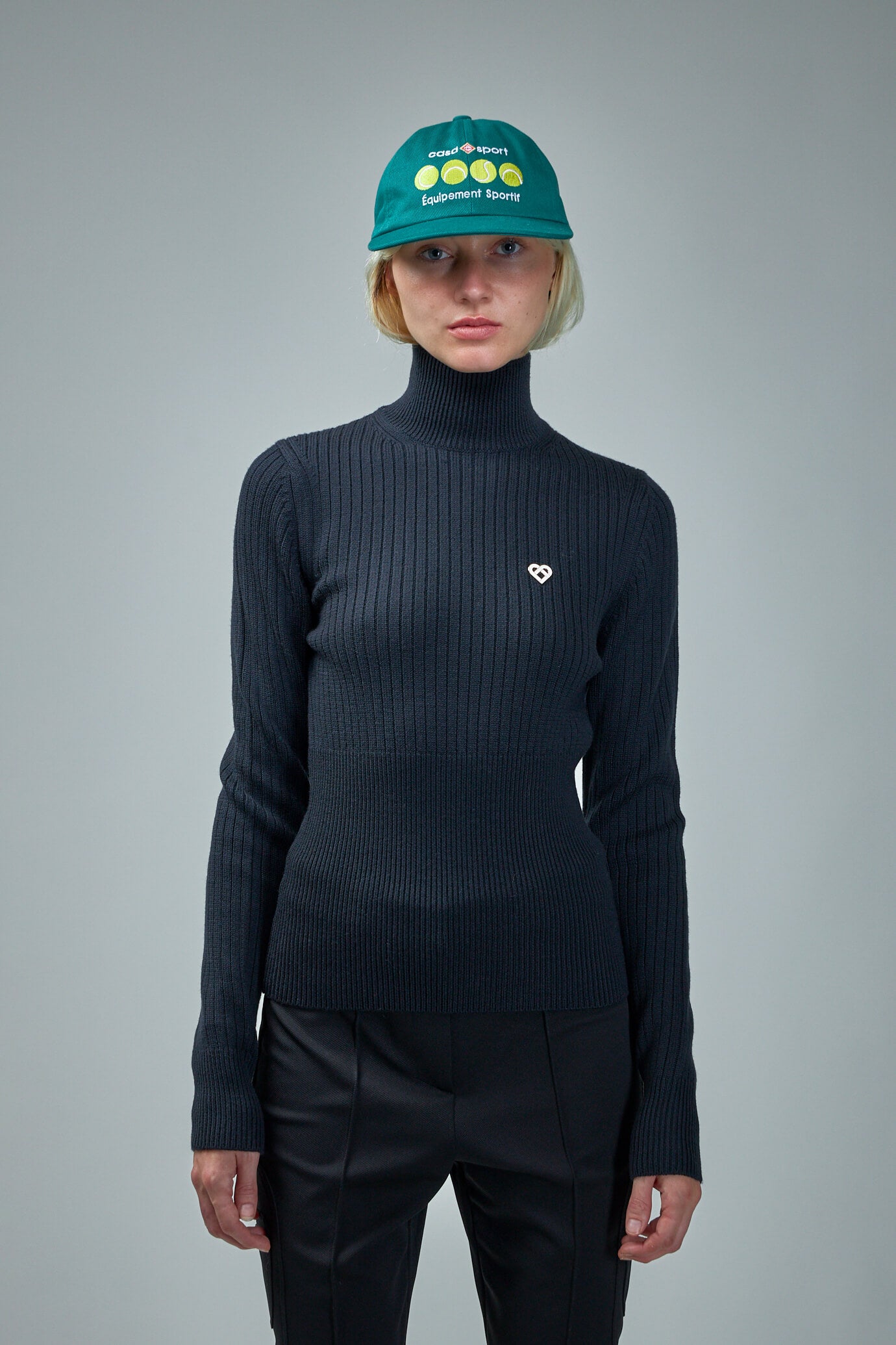 Rib High Neck