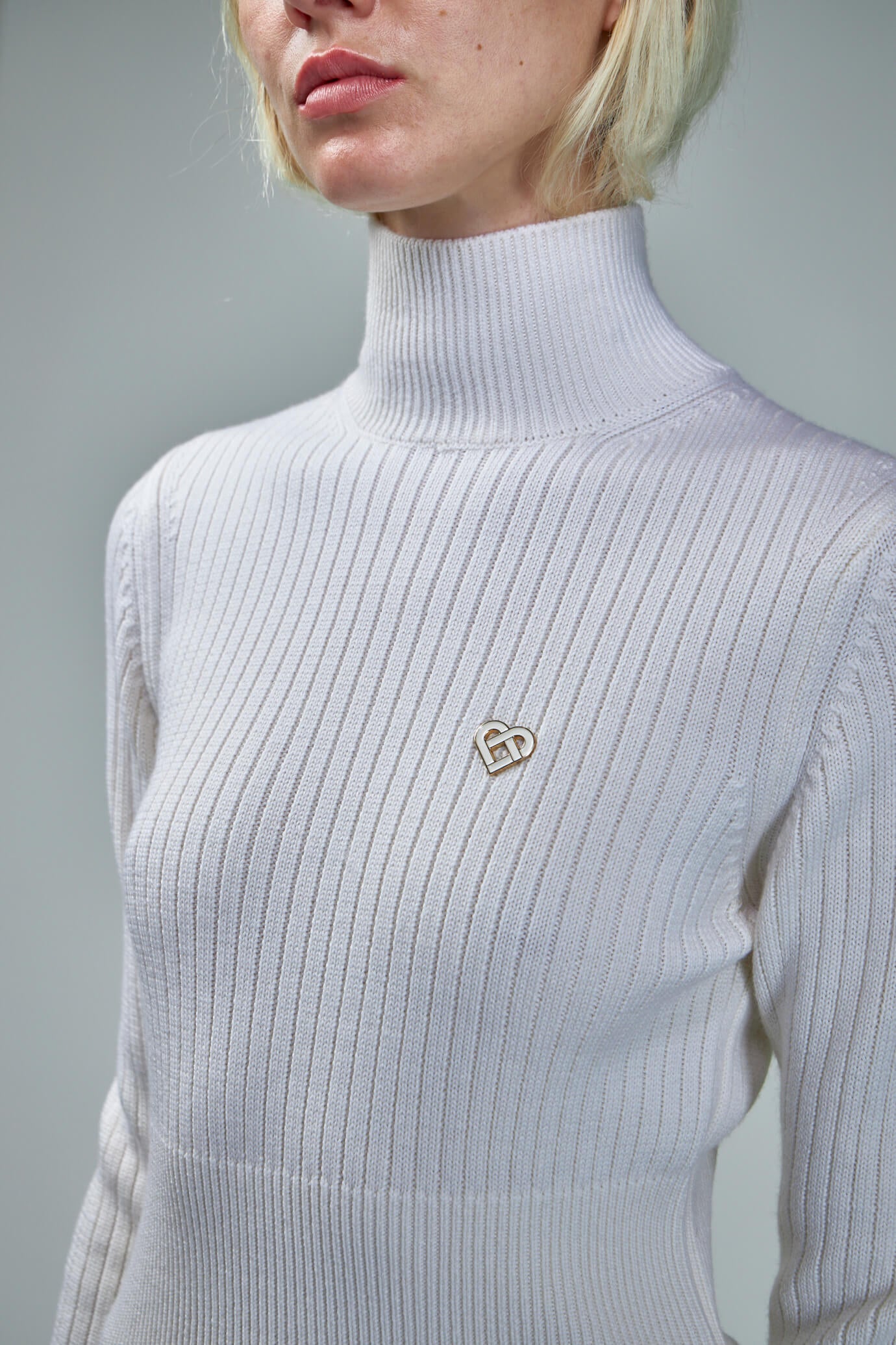 Rib High Neck