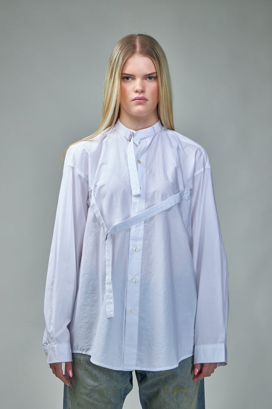 Seamless button-Up Shirt with Straps