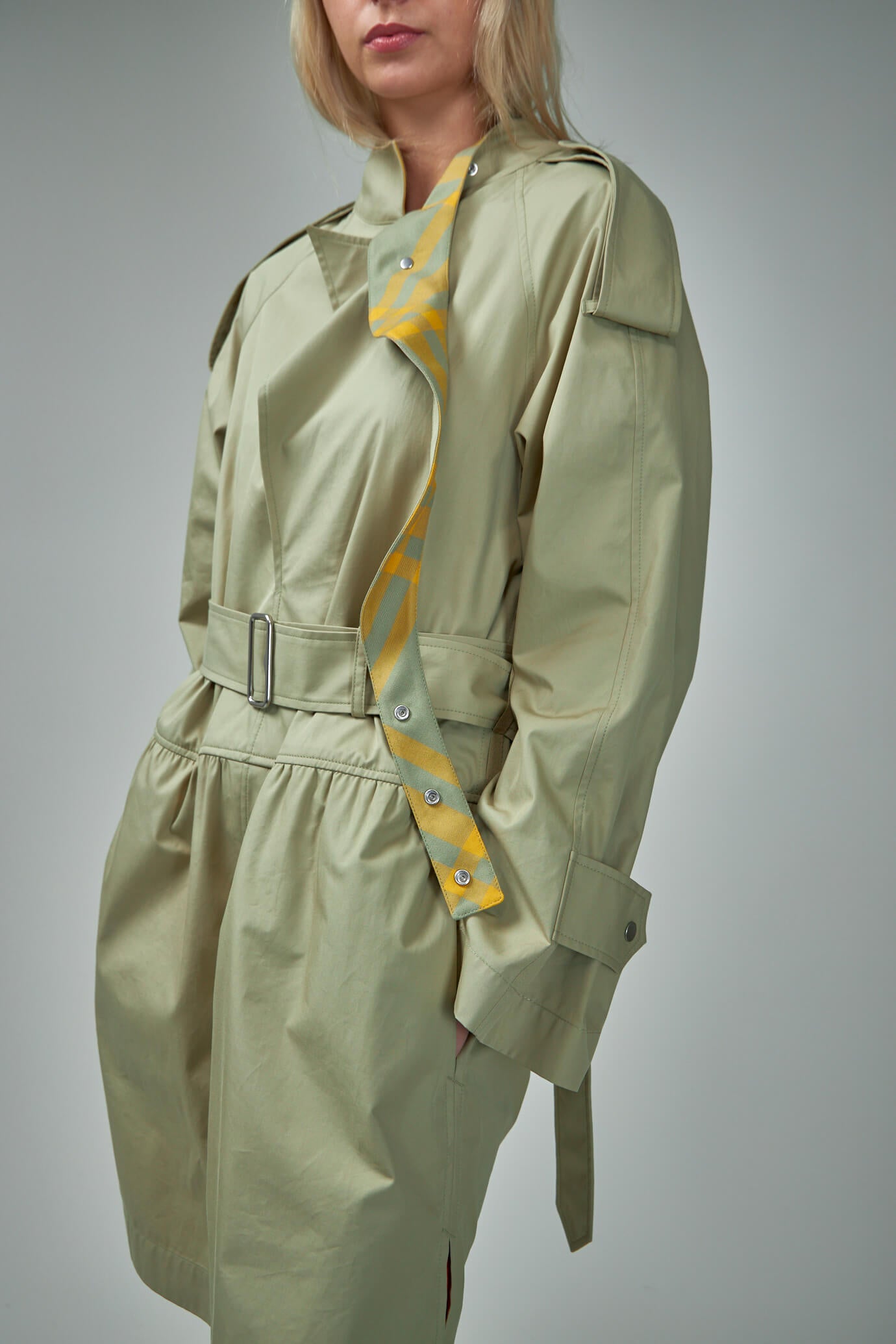 Cotton Trench Dress
