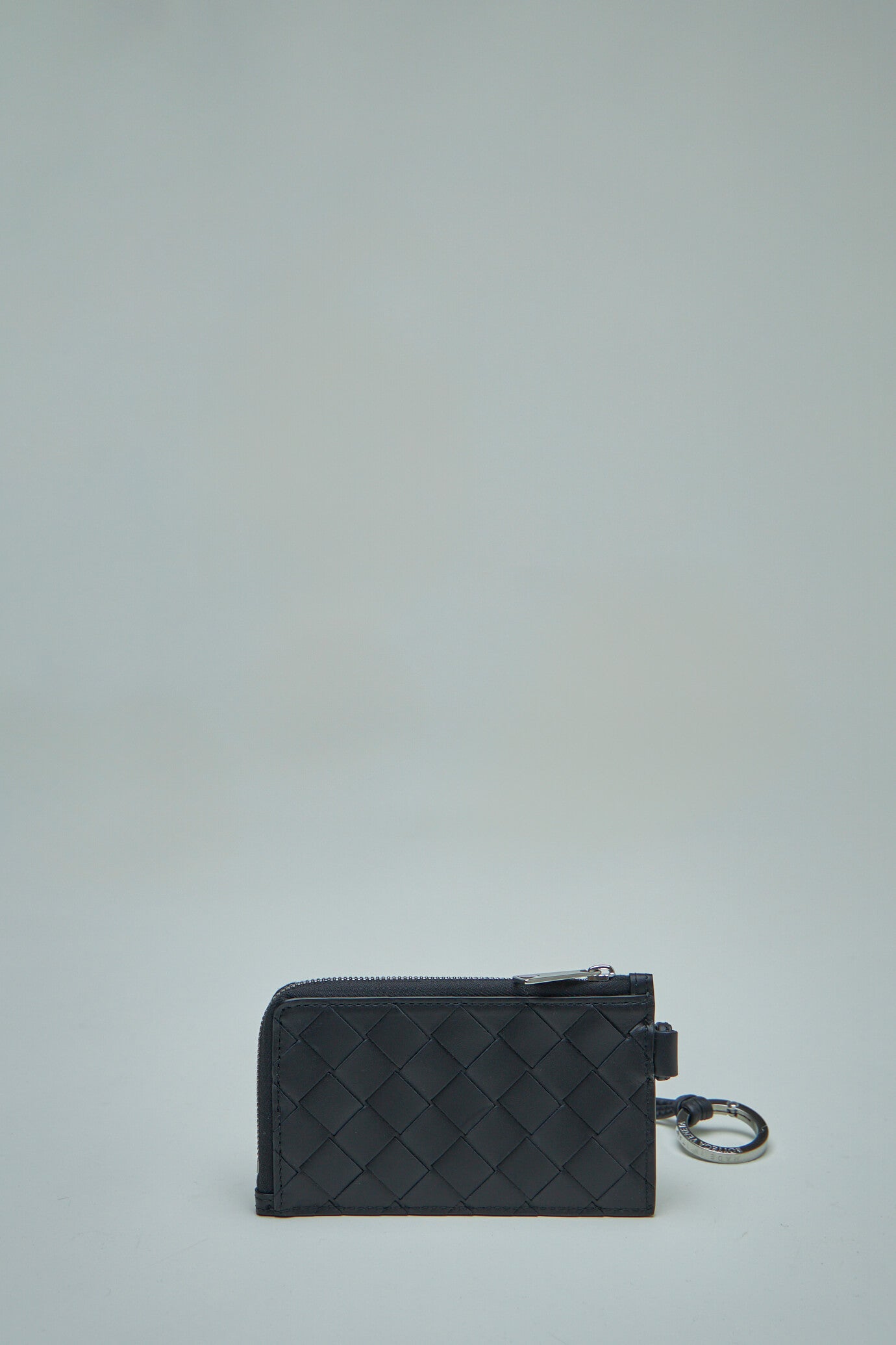 Intrecciato L-Zippered Card Holder On Strap