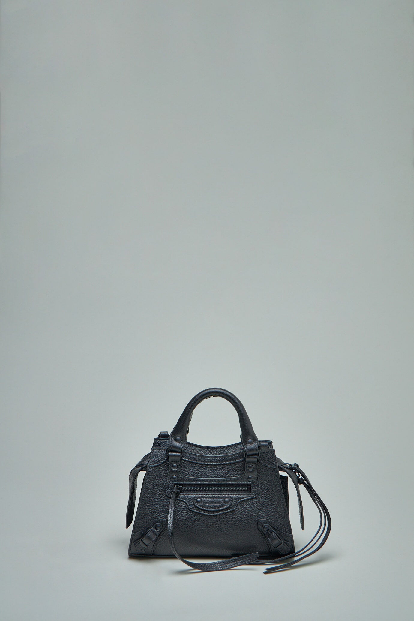 Balenciaga Classic Nano City Nano Leather Bag in Black