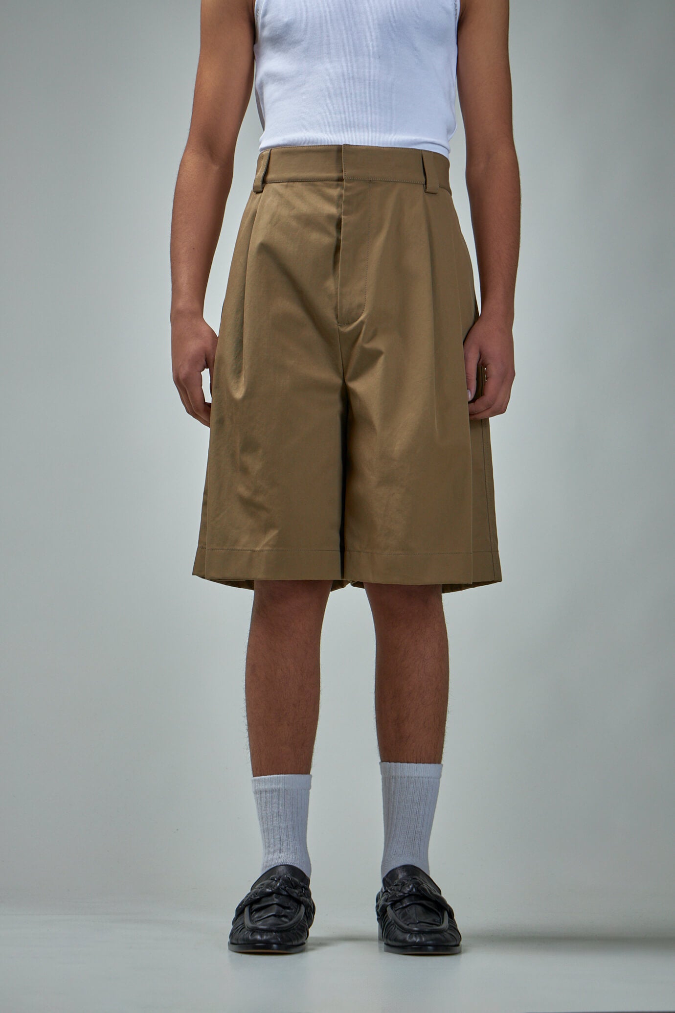 Cotton Gabardine Shorts