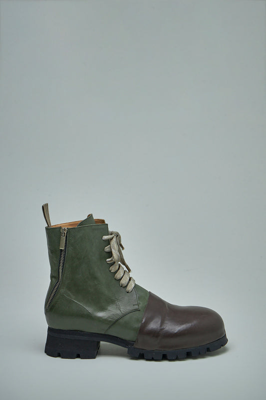 Toe-Capped Military Side-Zip Boots