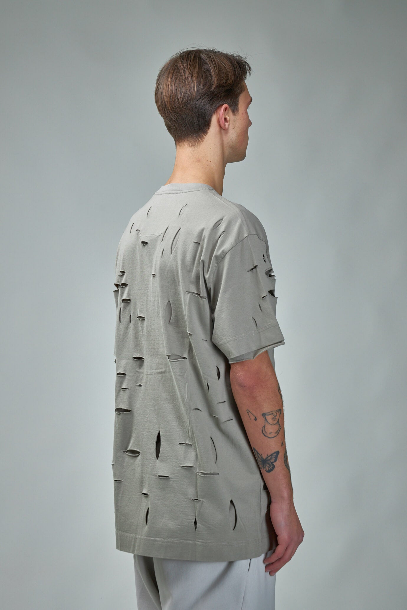 Archetype Oversized T-shirt with Destroyed Effects