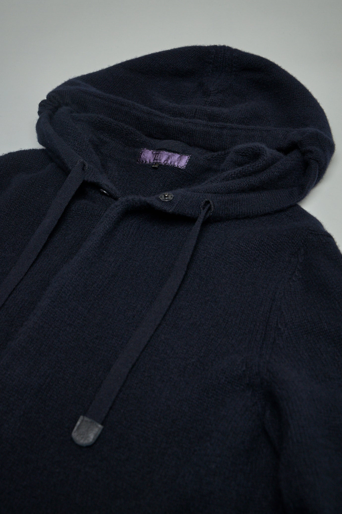EV7WK02 Handmade Extended-Length Long Hooded Cardigan