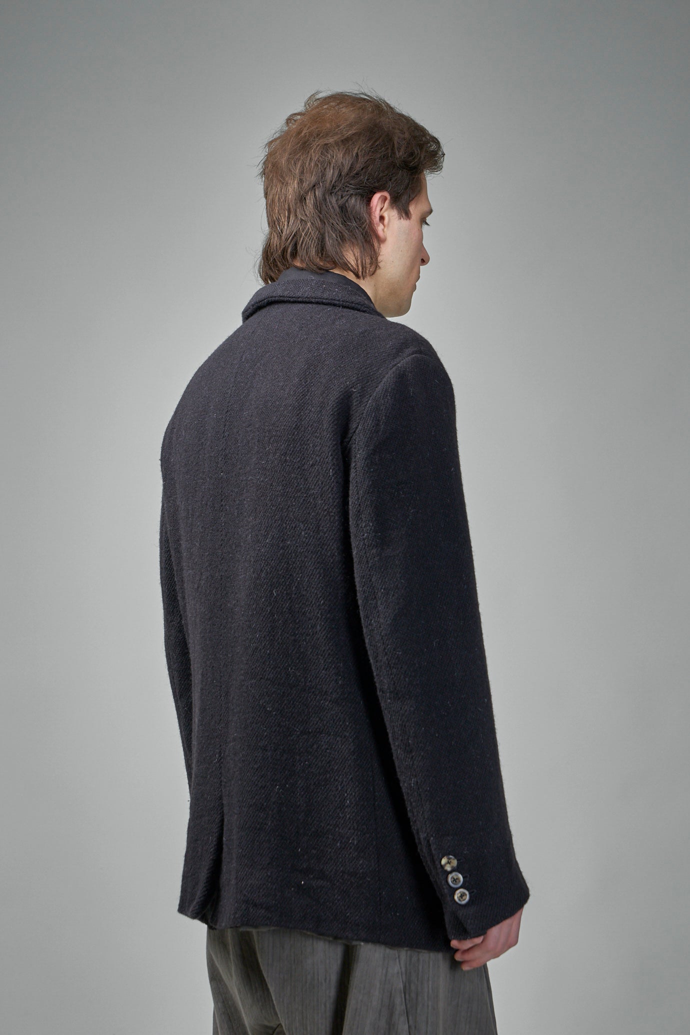 EV8J05 Handmade Extended Length Single-Breasted 3 Button Jacket