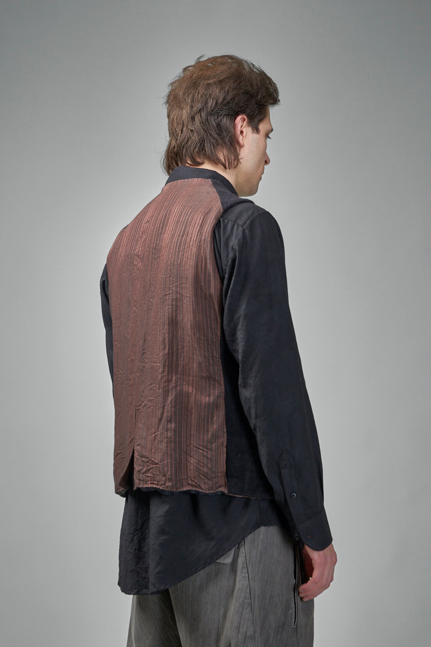 EV8J06 Handmade Single Breasted 6-Buttons Central, Single Vent Waistcoat