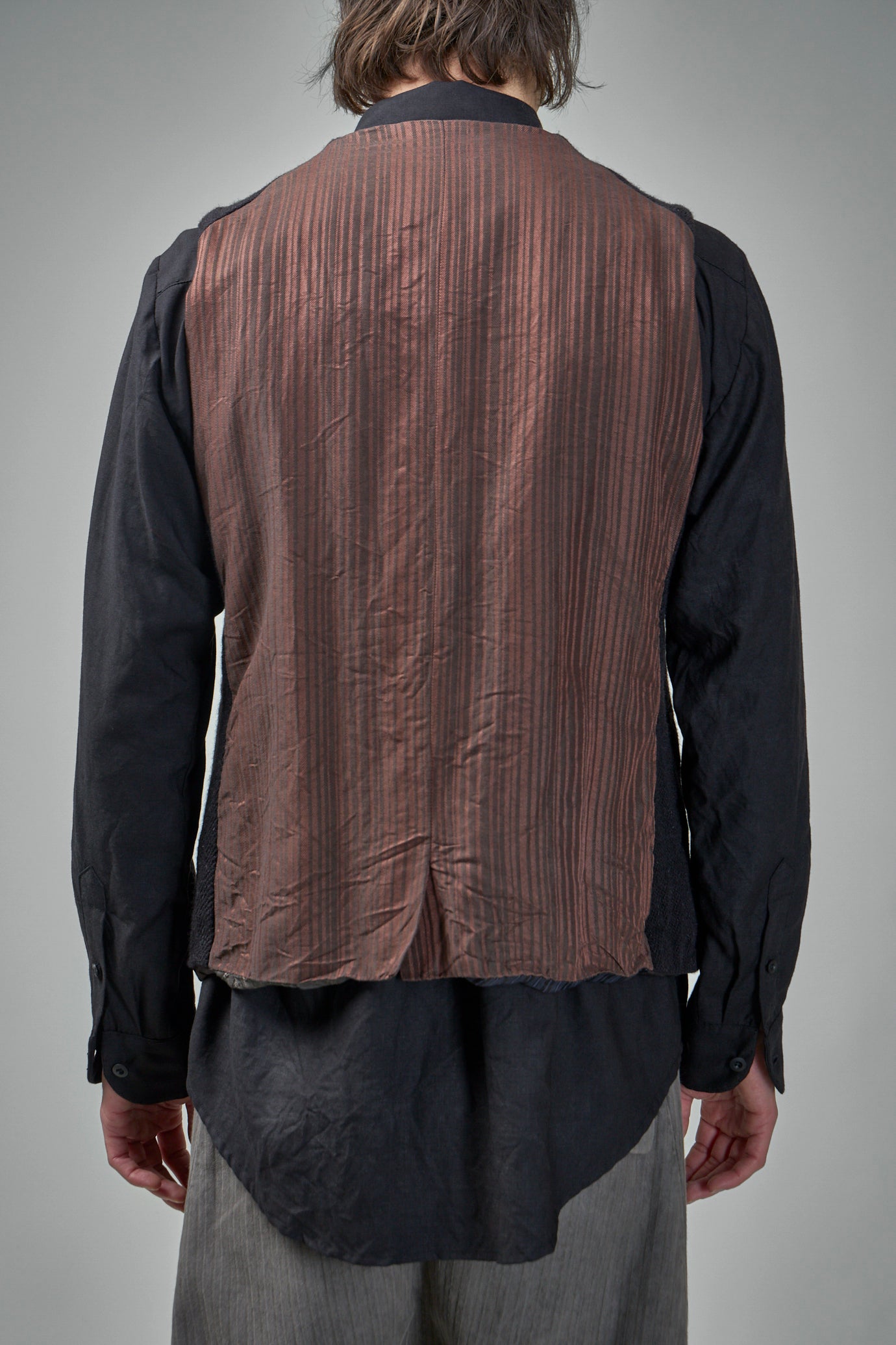EV8J06 Handmade Single Breasted 6-Buttons Central, Single Vent Waistcoat