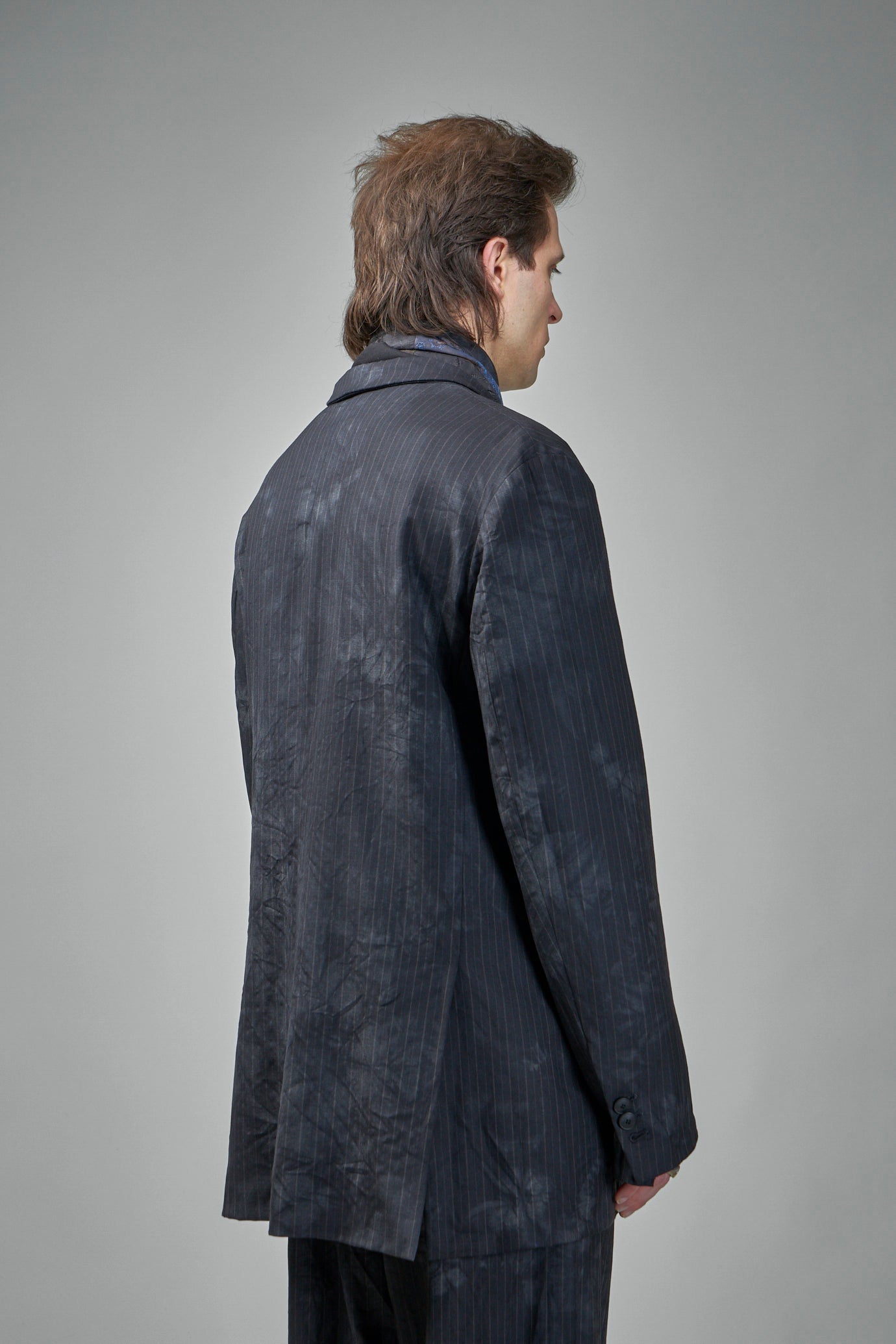 EV8J04 Handmade Single Breasted Coat Jacket With Patch Pockets