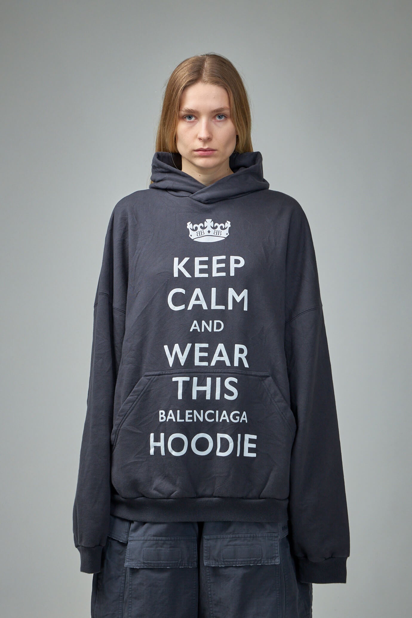 Balenciaga Keep Calm Large Fit Hoodie LABELS