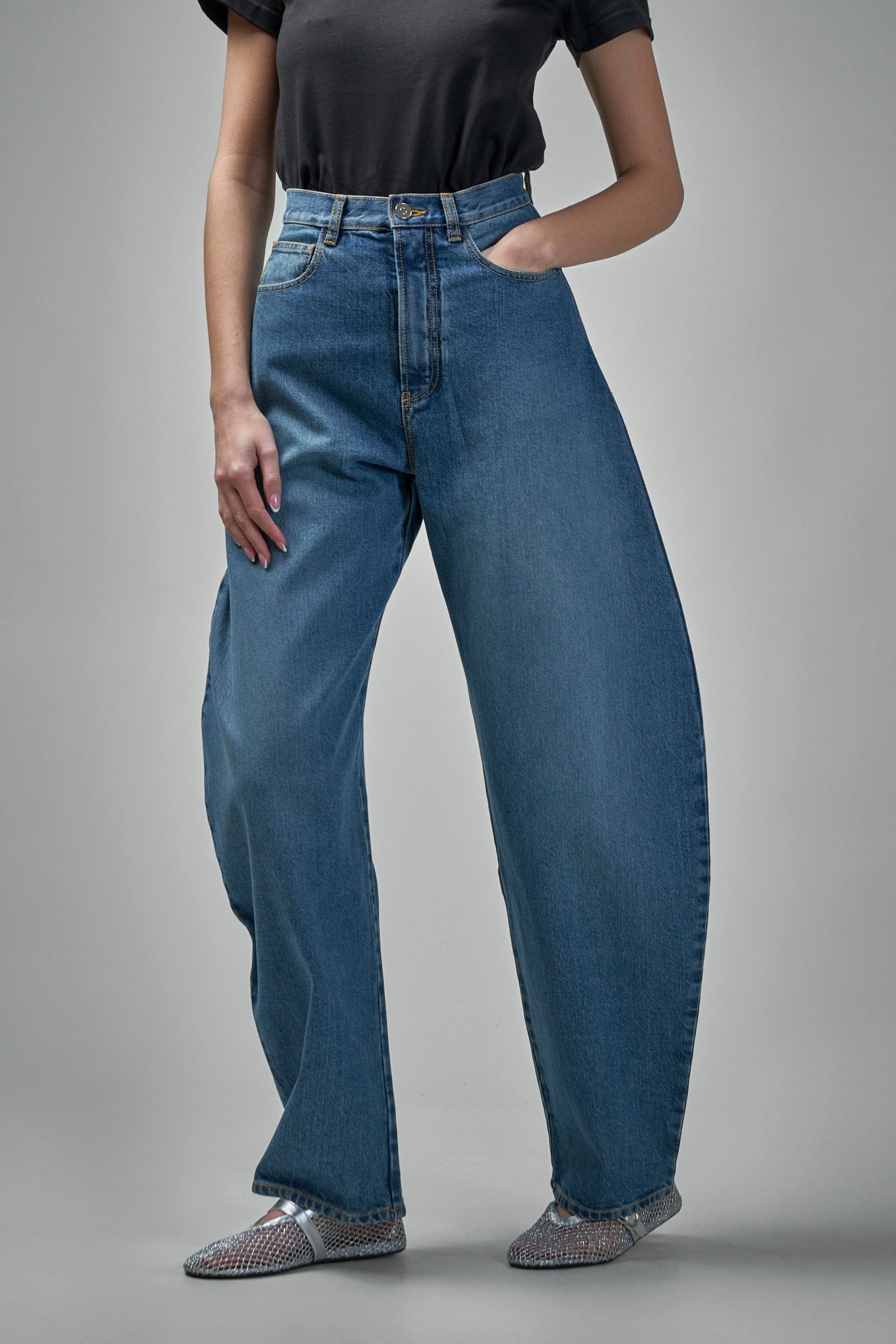 Runde Jeans