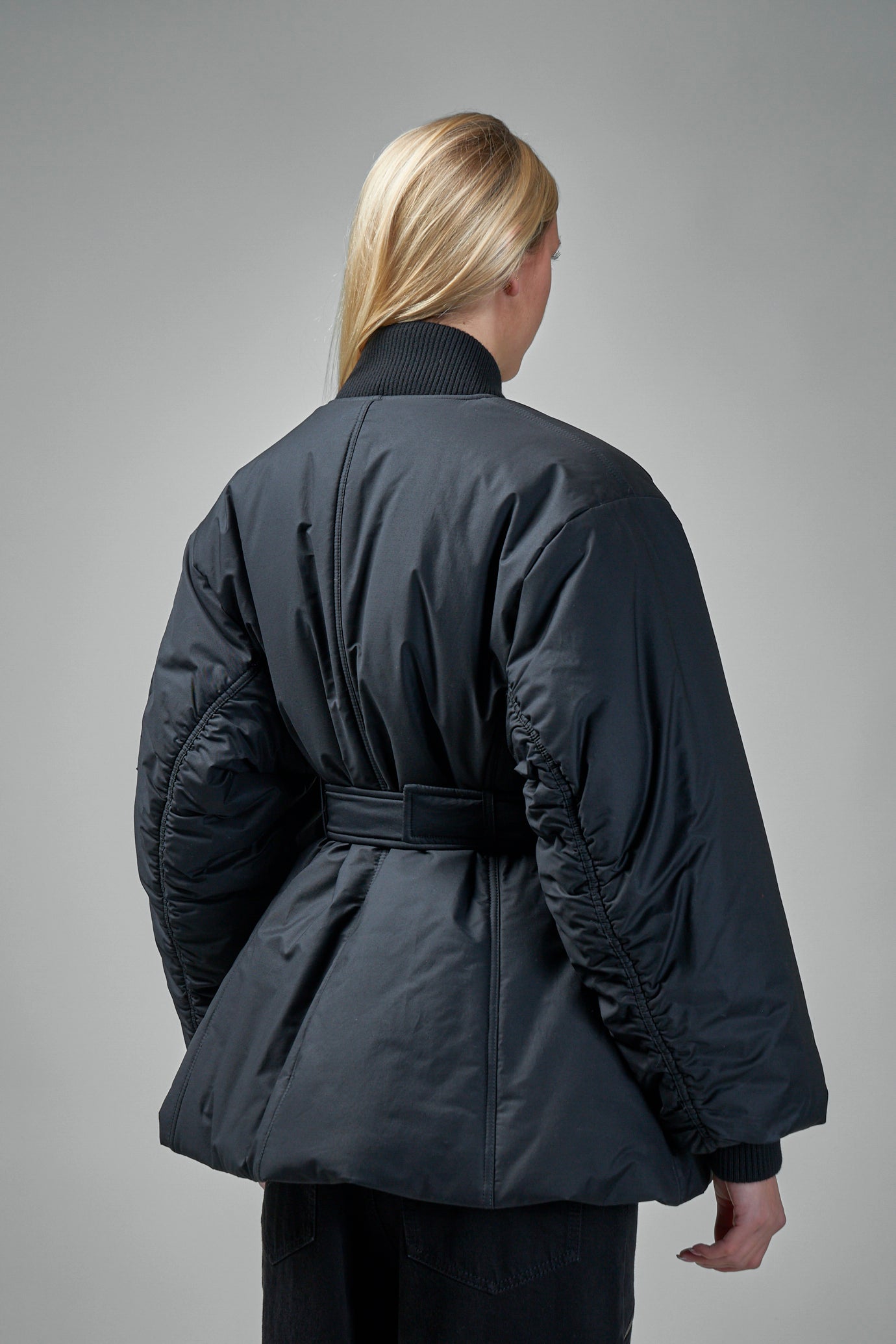 Belted Bomber Jacket