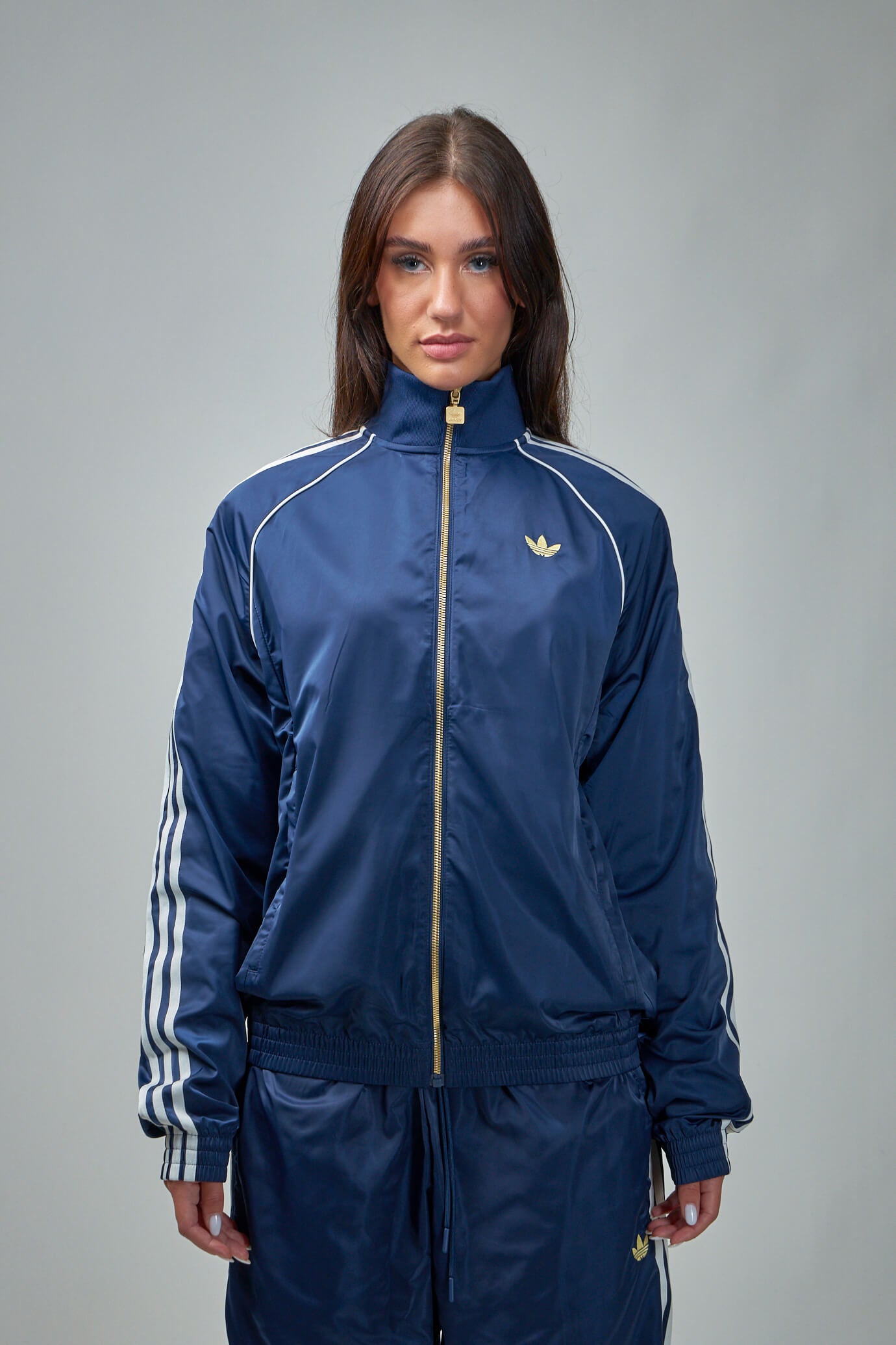 Adidas originals tape track top hotsell