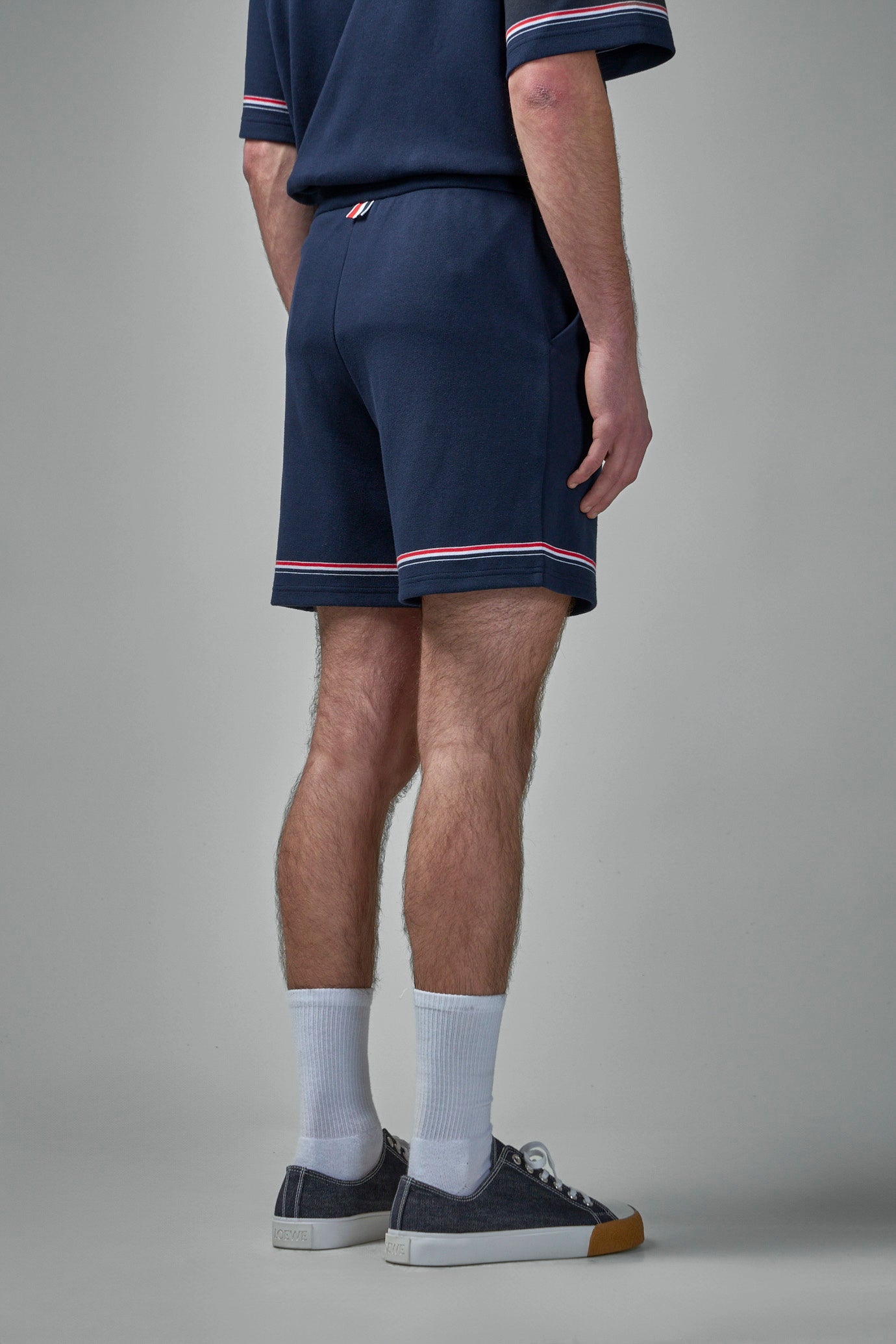Mittellange Shorts aus Baumwoll-Interlock