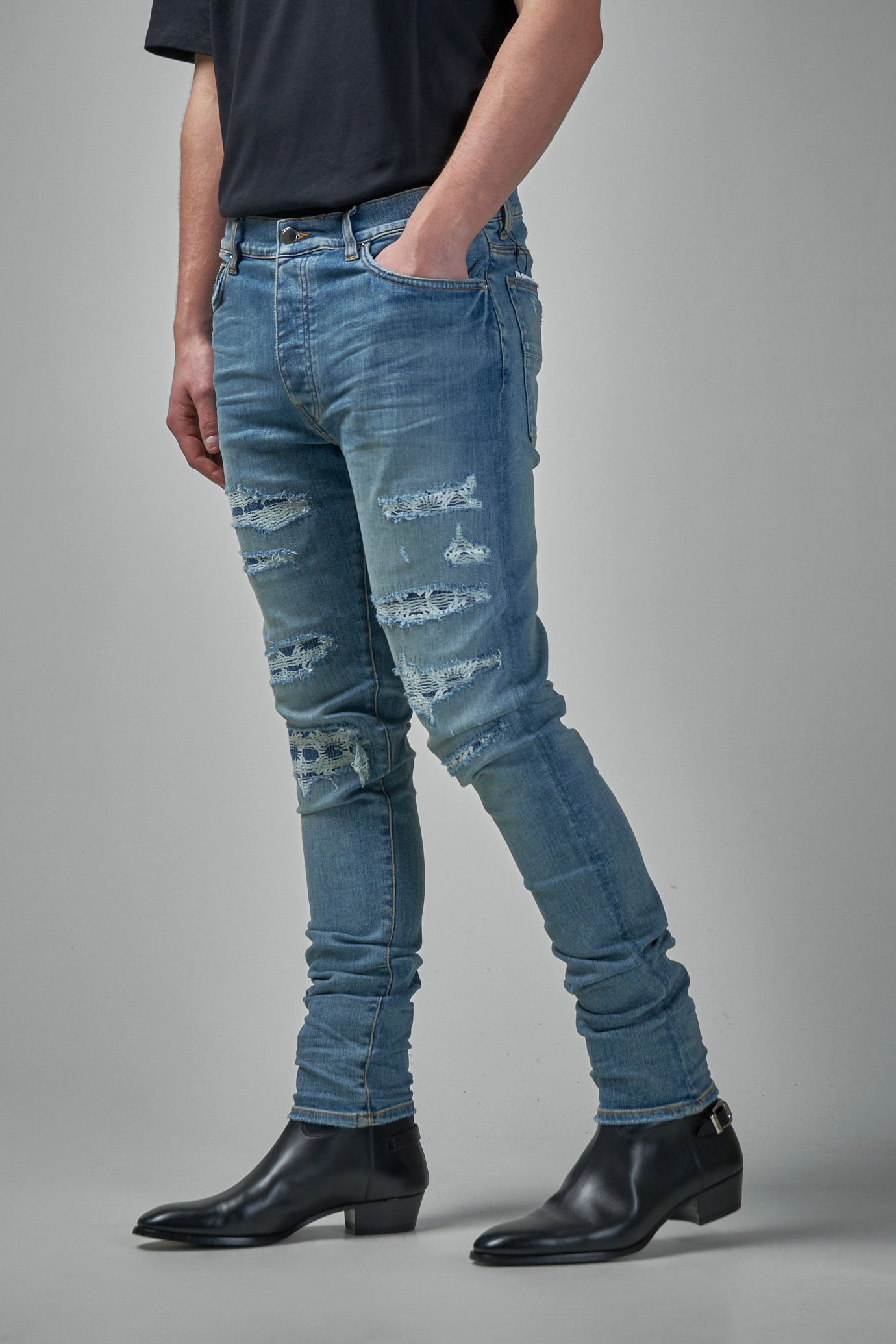 MA Quad Repaired Skiny Jeans