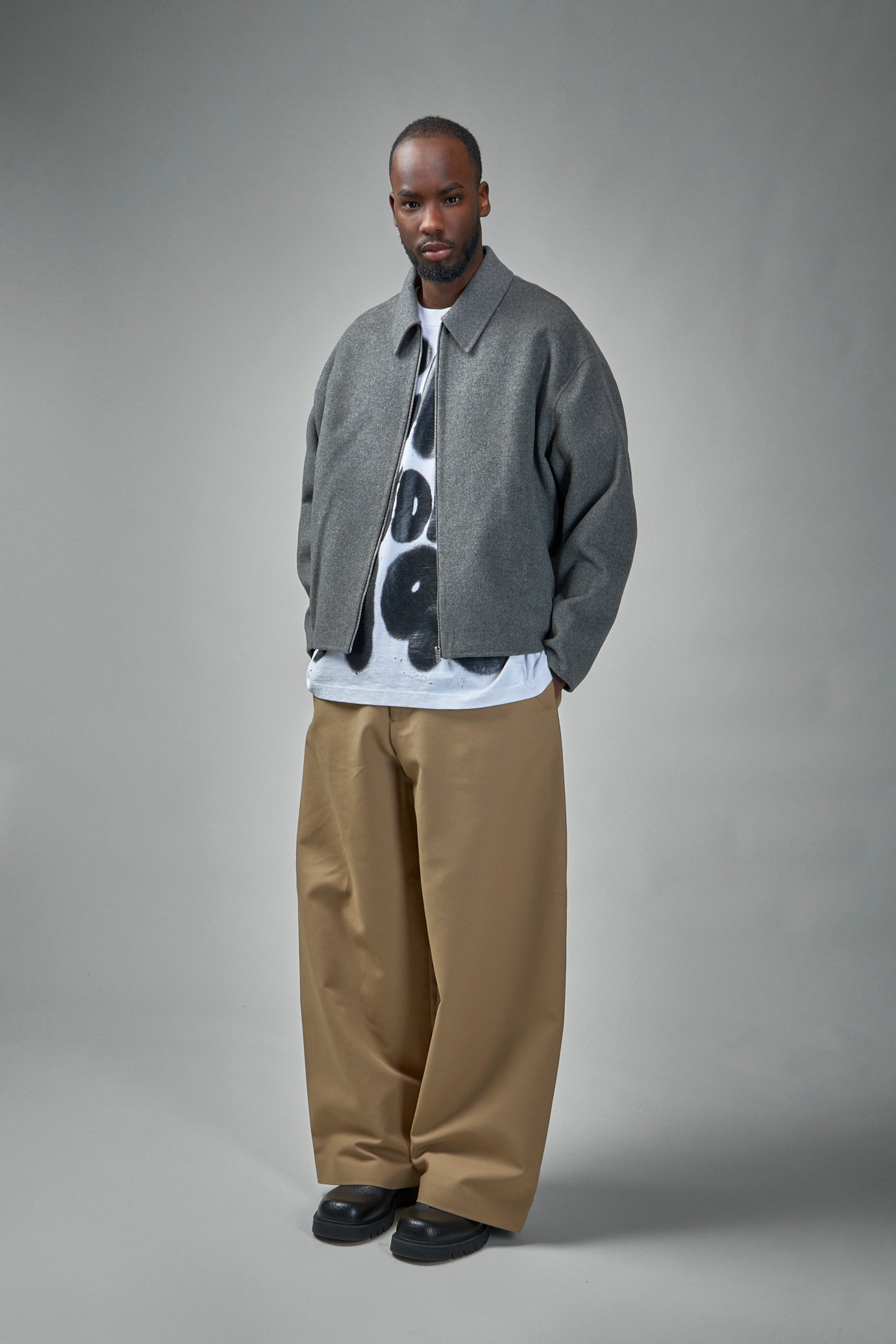 Wool Zipper Jacket