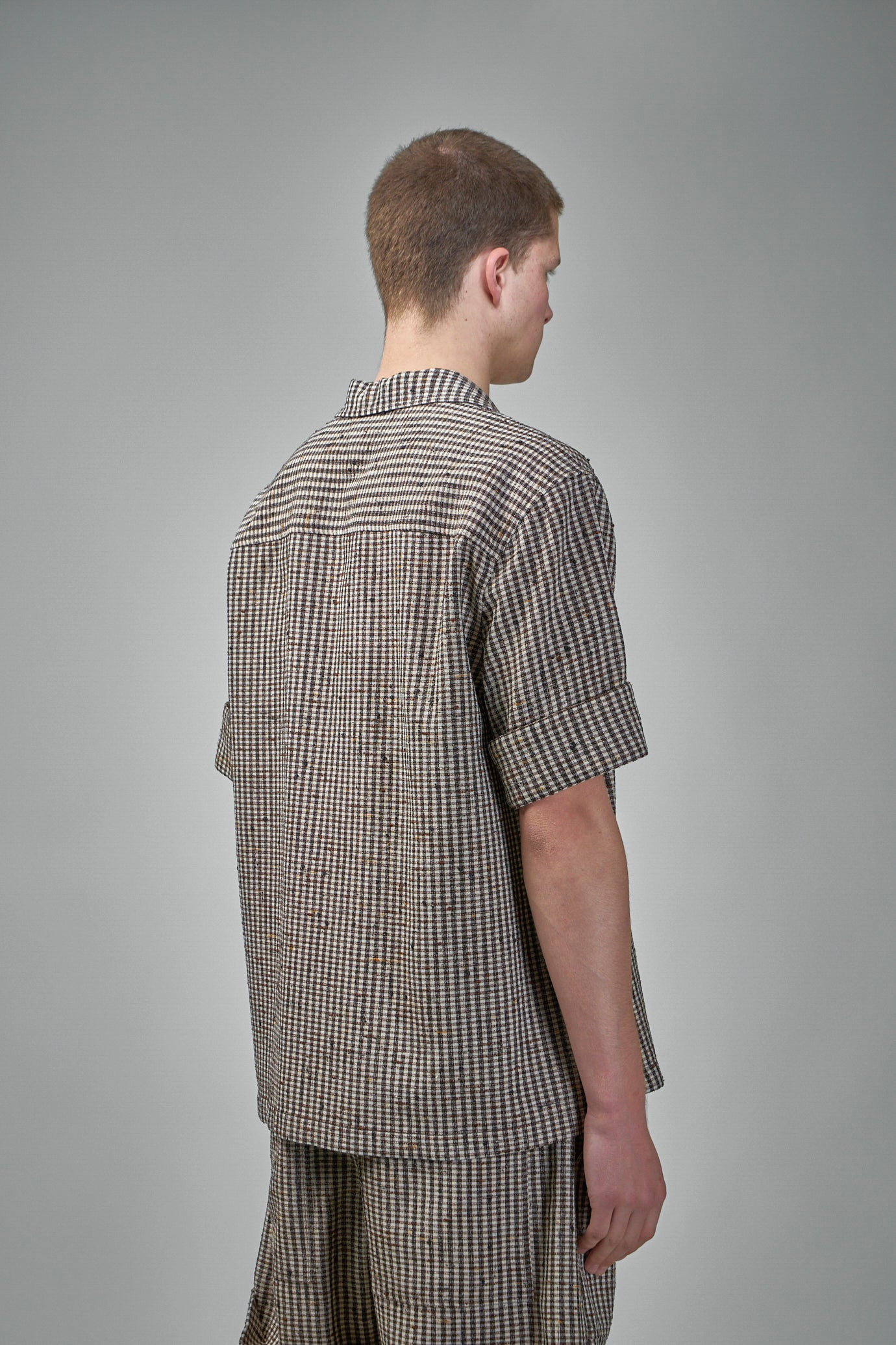 Knotted Viscose Check Shirt