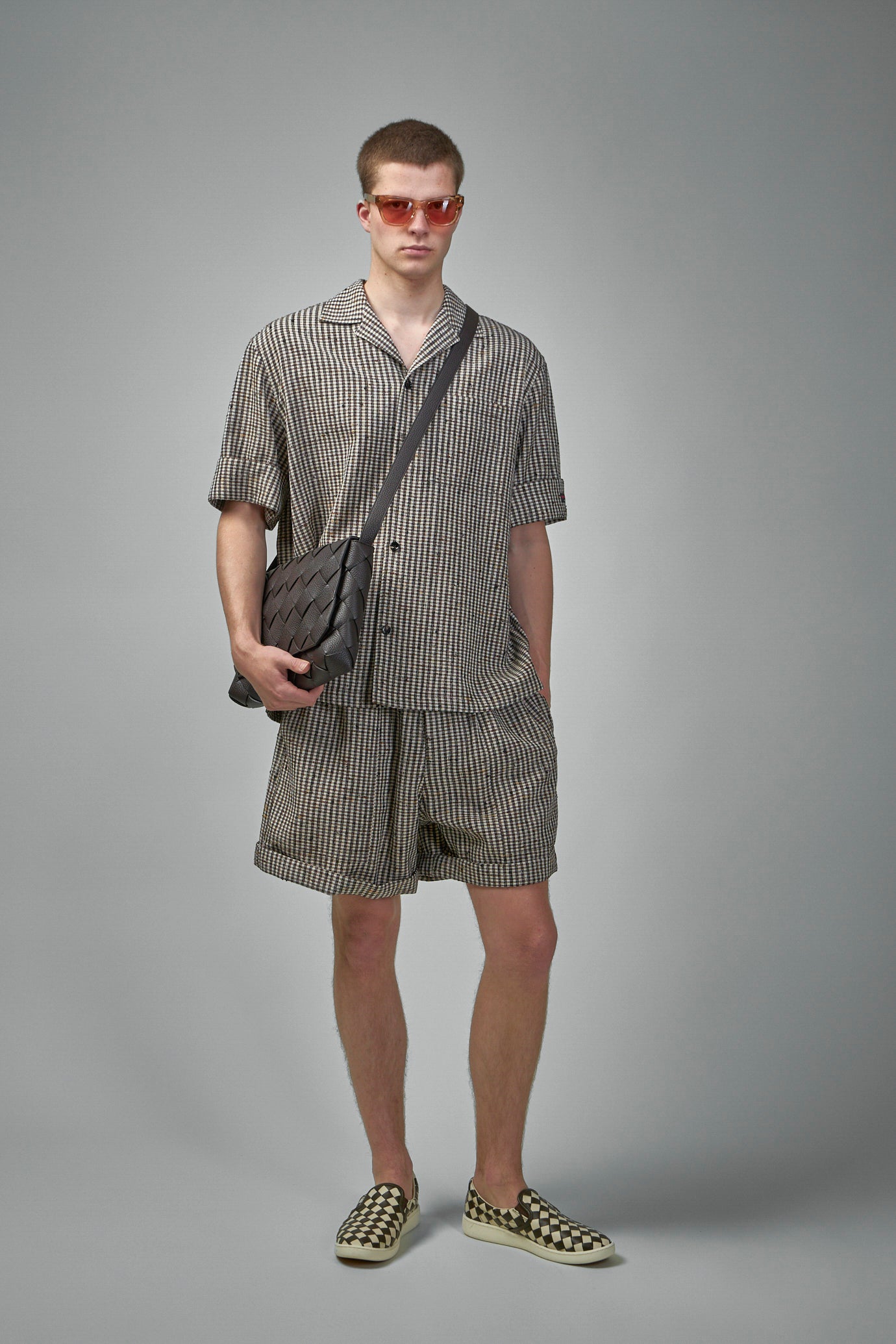 Knotted Viscose Check Shirt
