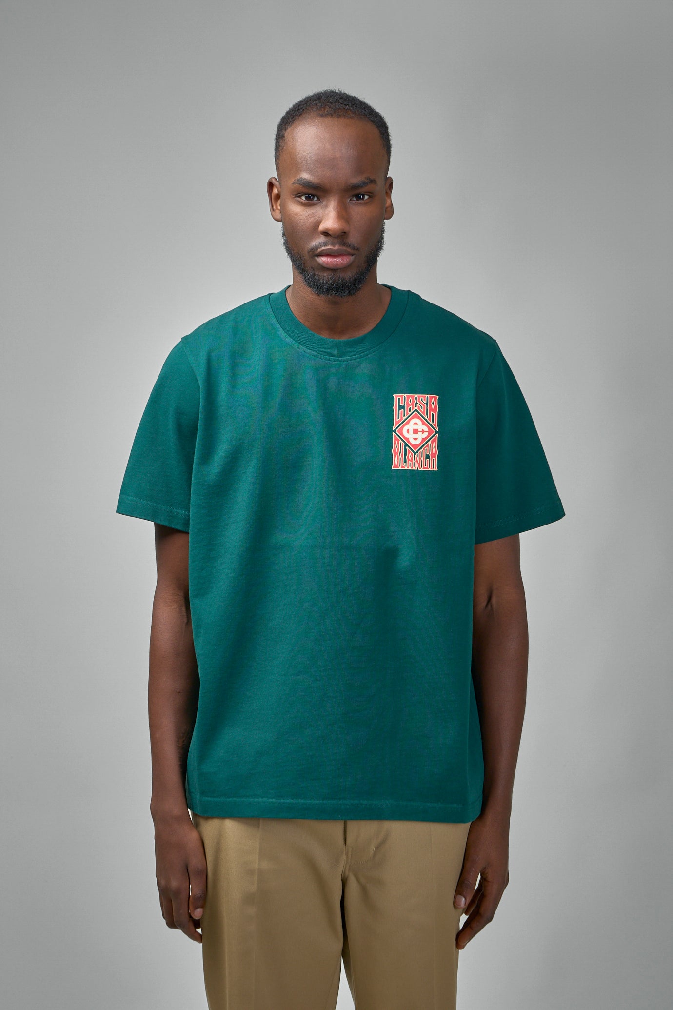 Gothic Stacked Logo Screen Printed T-Shirt
