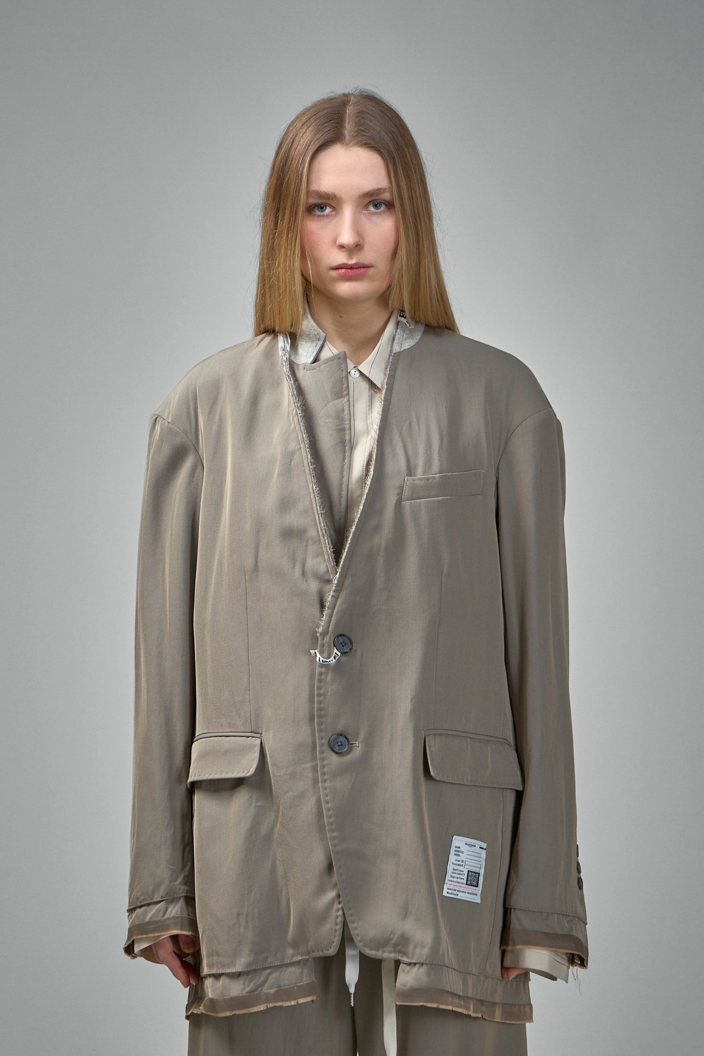 W/VI Stand Lapel Jacket