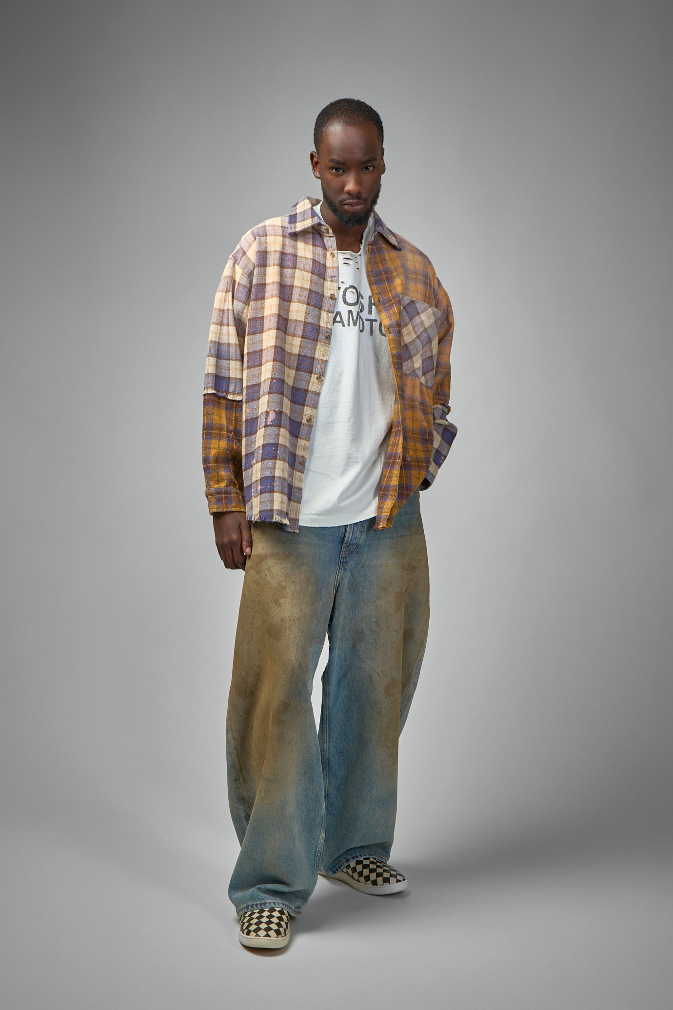 Patchwork Logo Flannel