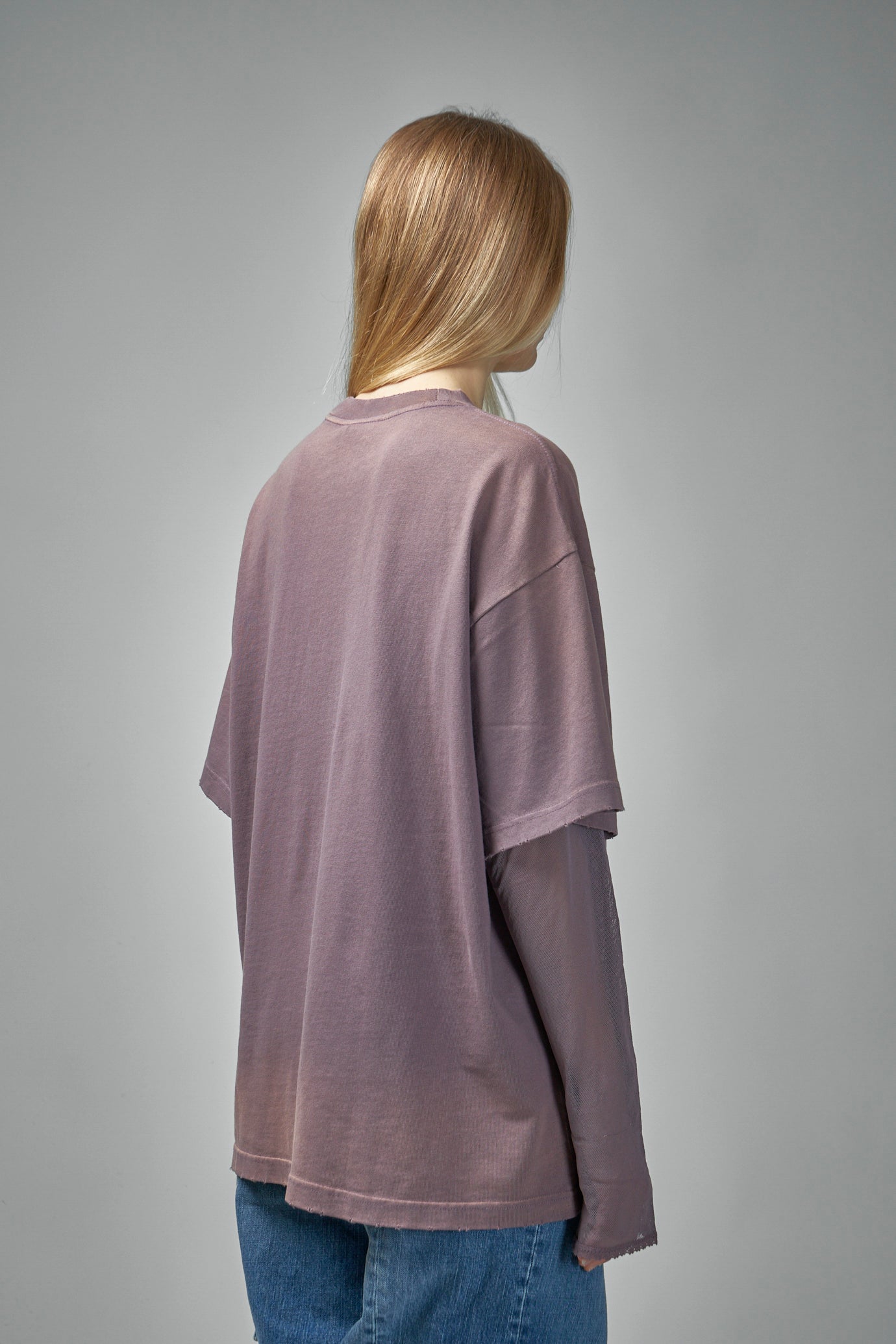 T-Shirt mit mehrlagigem Print