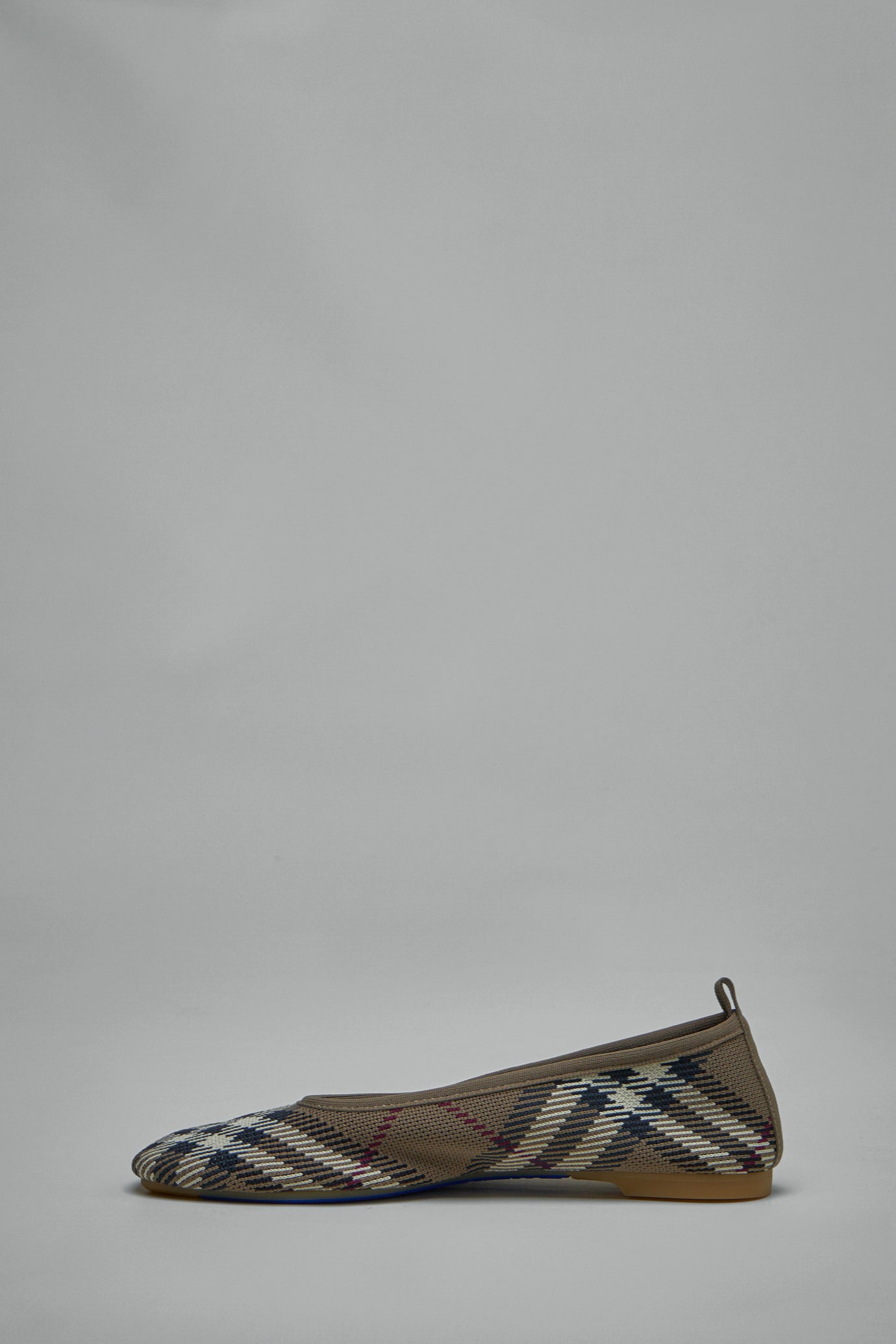 Check Knit Baby Ballerinas