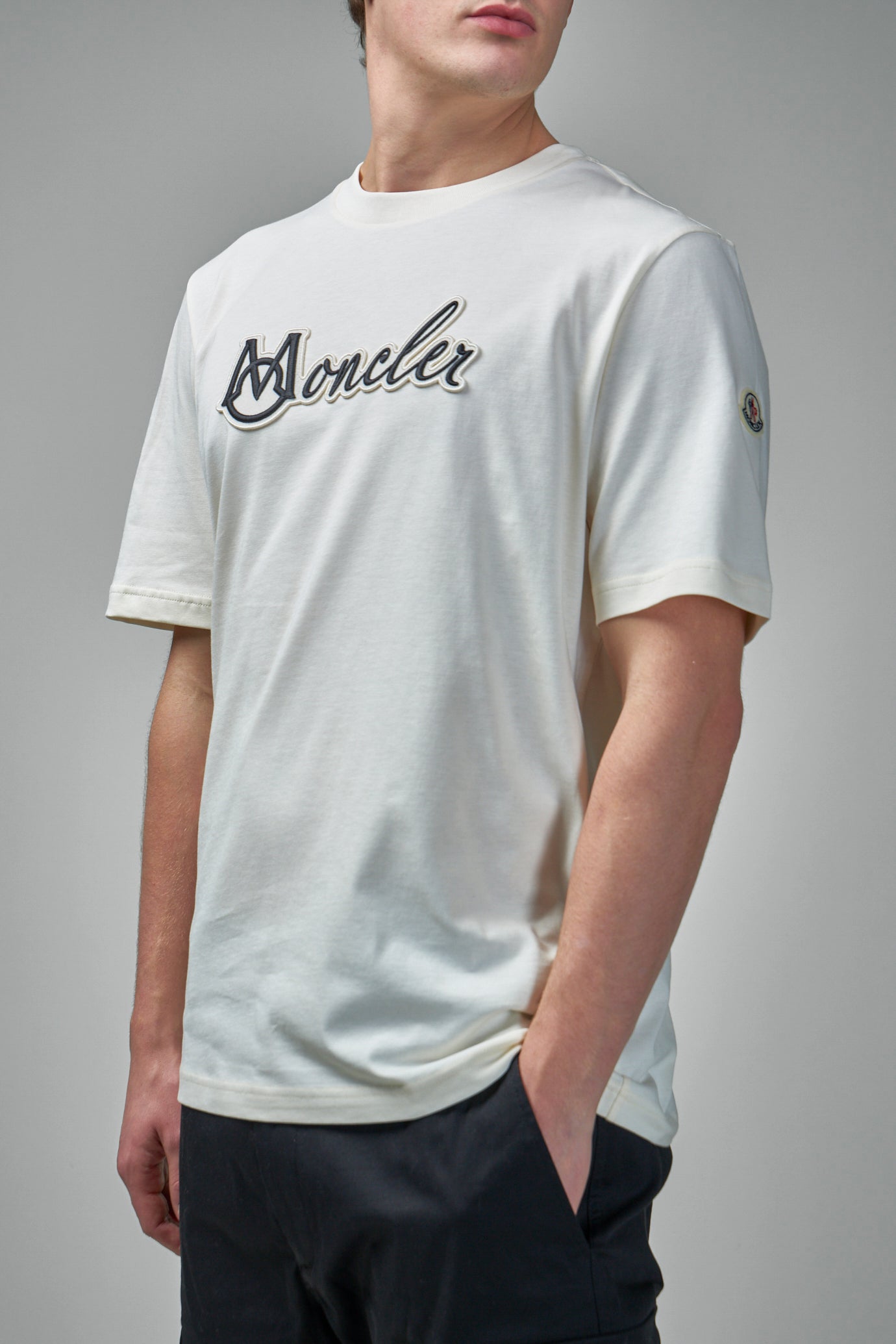 Embroidered Varsity Logo Cotton T-shirt