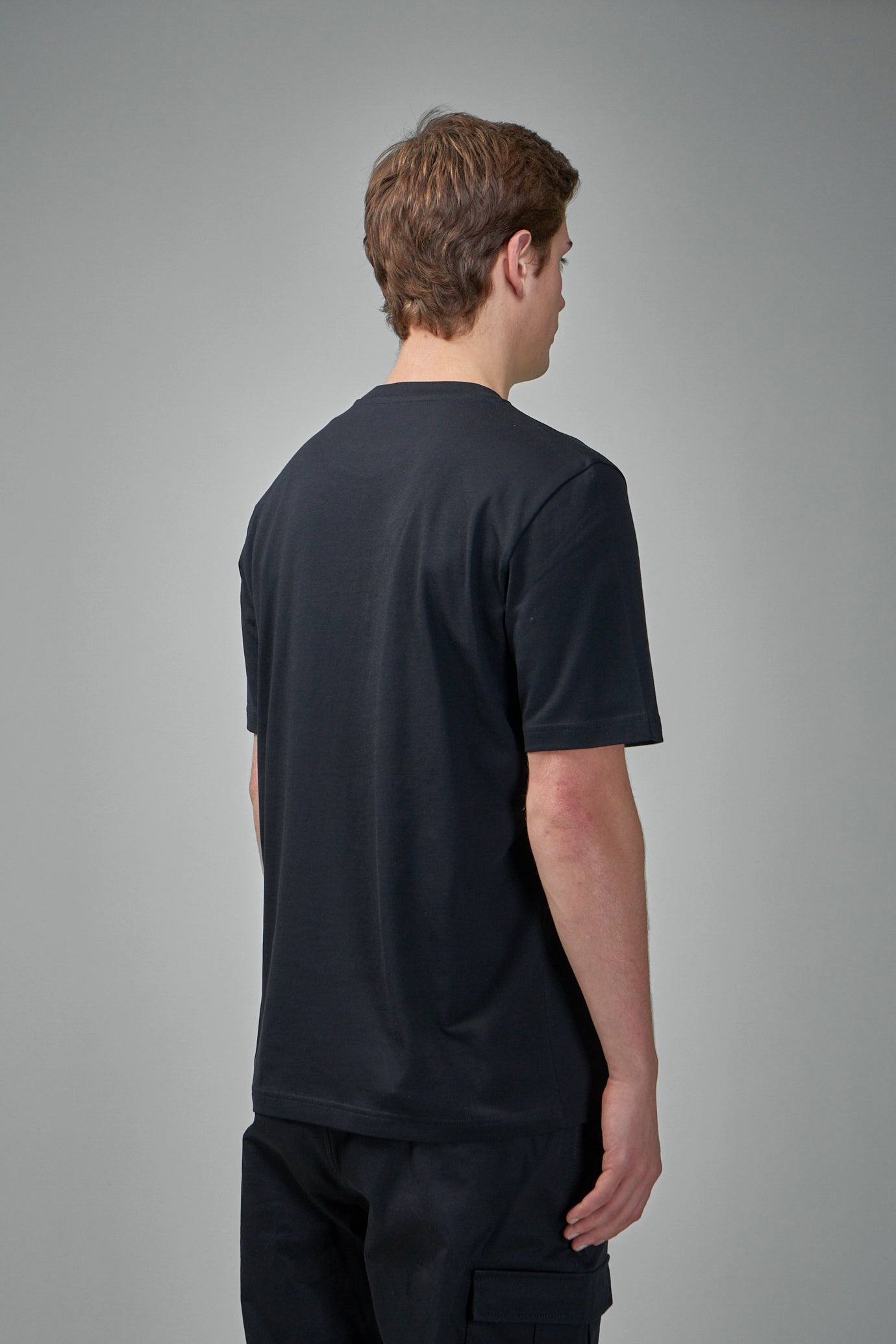 Baumwoll-T-Shirt mit aufgesticktem Varsity-Logo