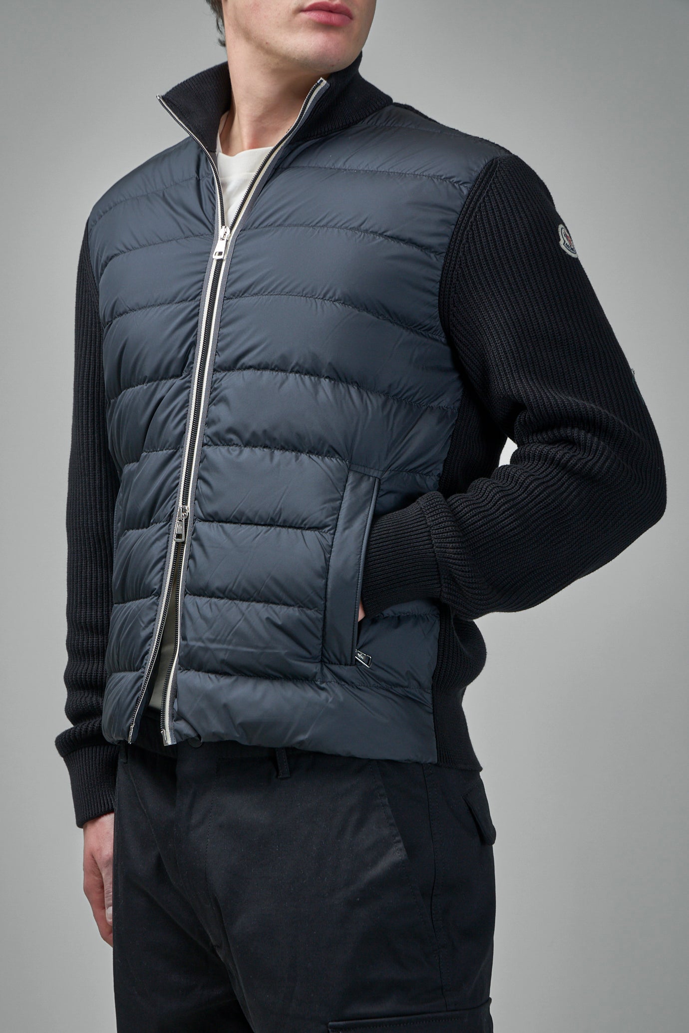 Gefütterter Cardigan aus Wolle