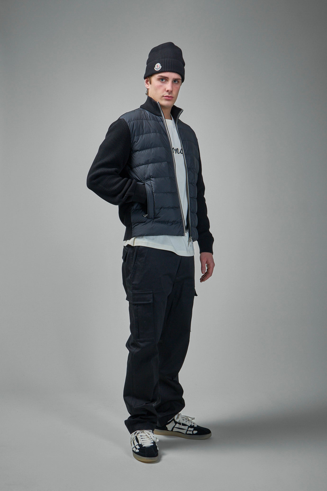 Gefütterter Cardigan aus Wolle