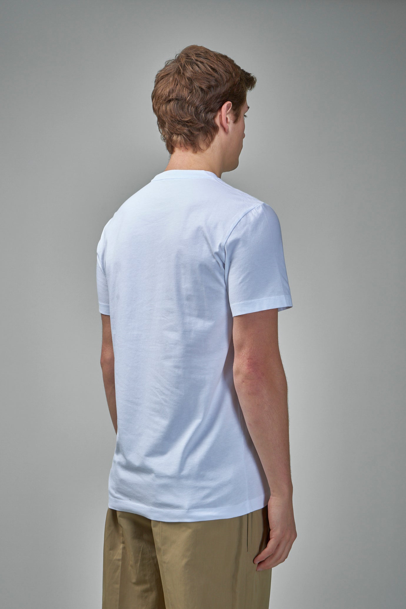 Logo Patch Cotton T-Shirt (Pack of Three)