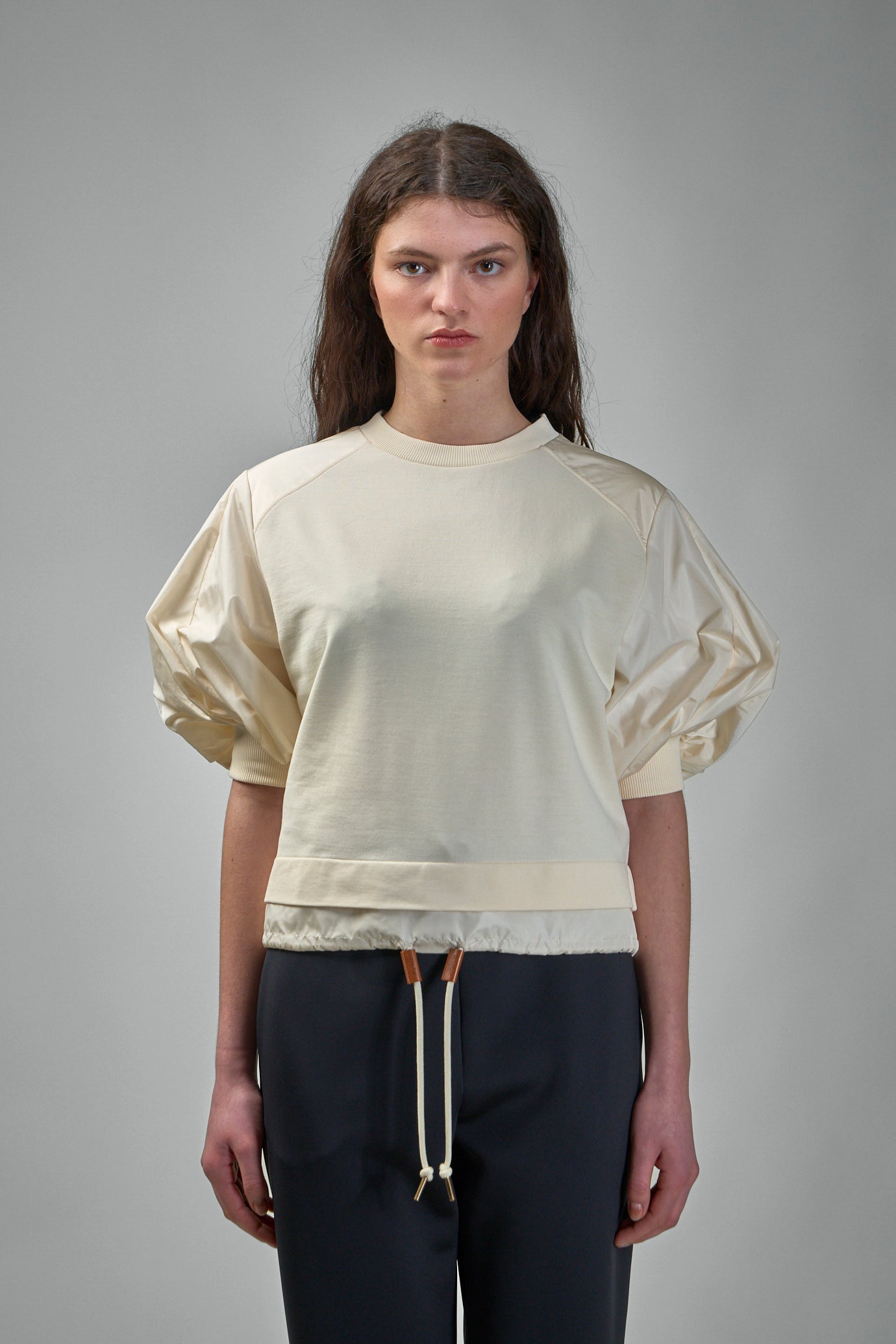 Puff Sleeve Cotton T-Shirt