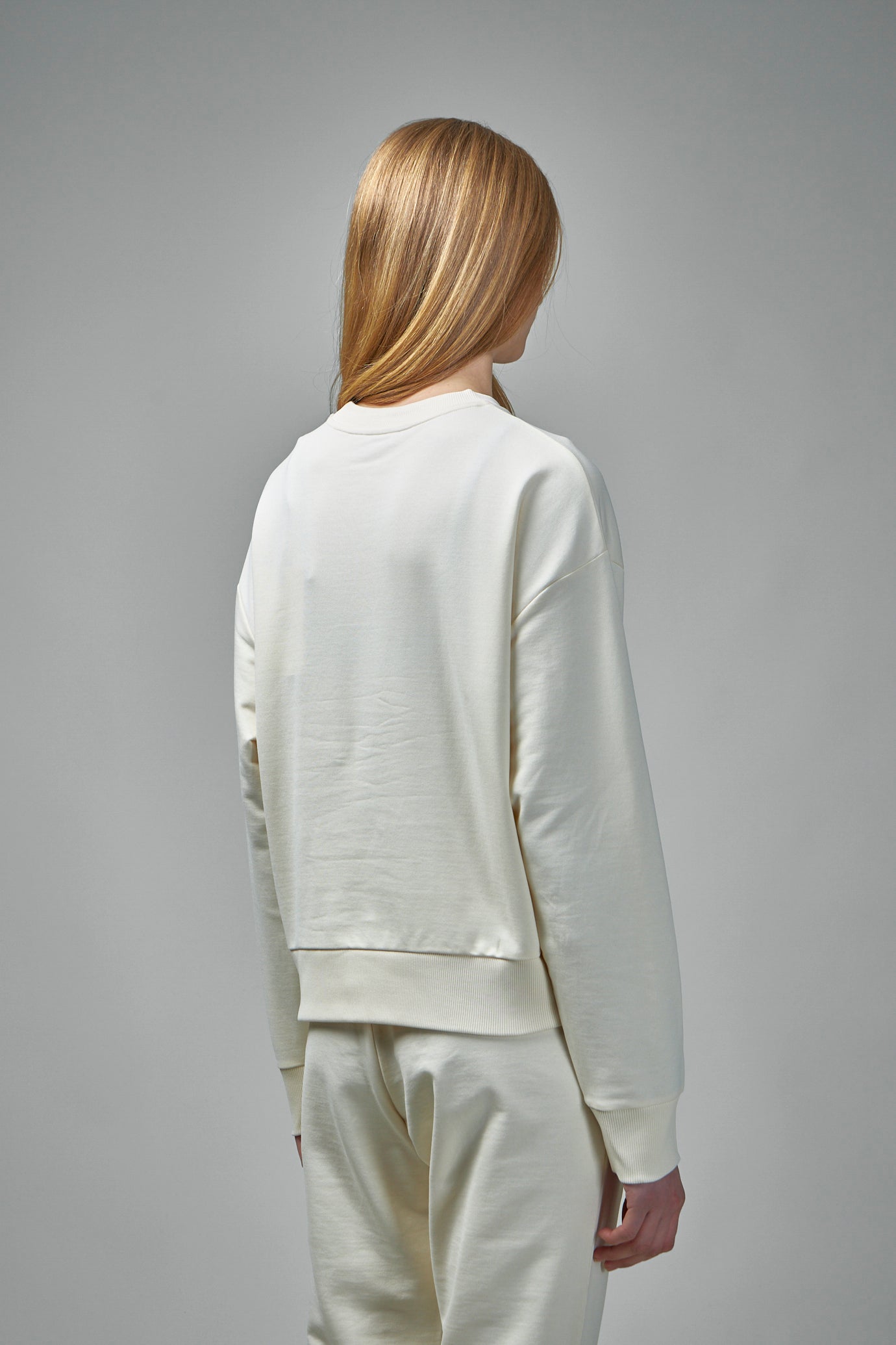 Embroidered Tonal Logo Cotton Sweatshirt