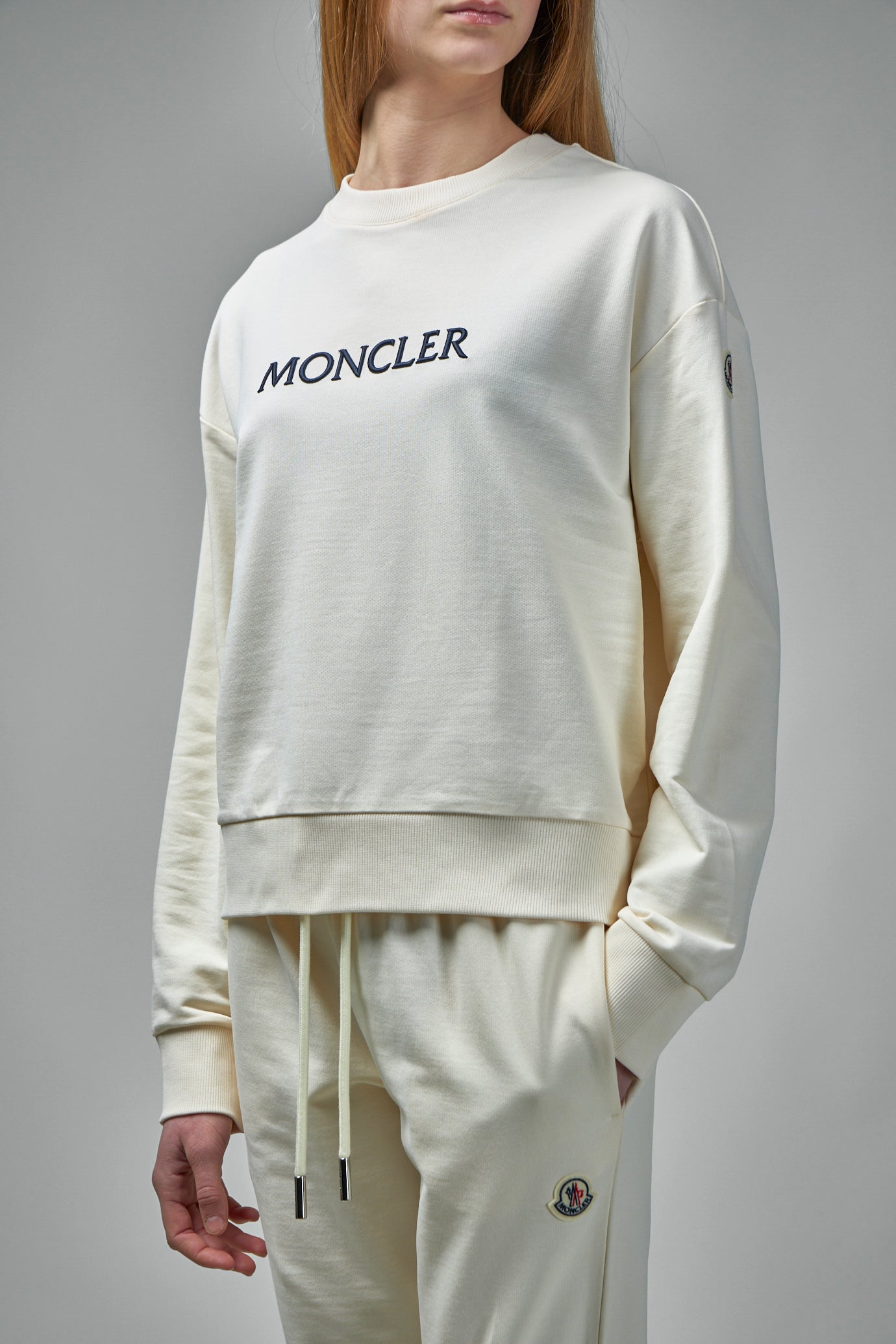 Embroidered Tonal Logo Cotton Sweatshirt