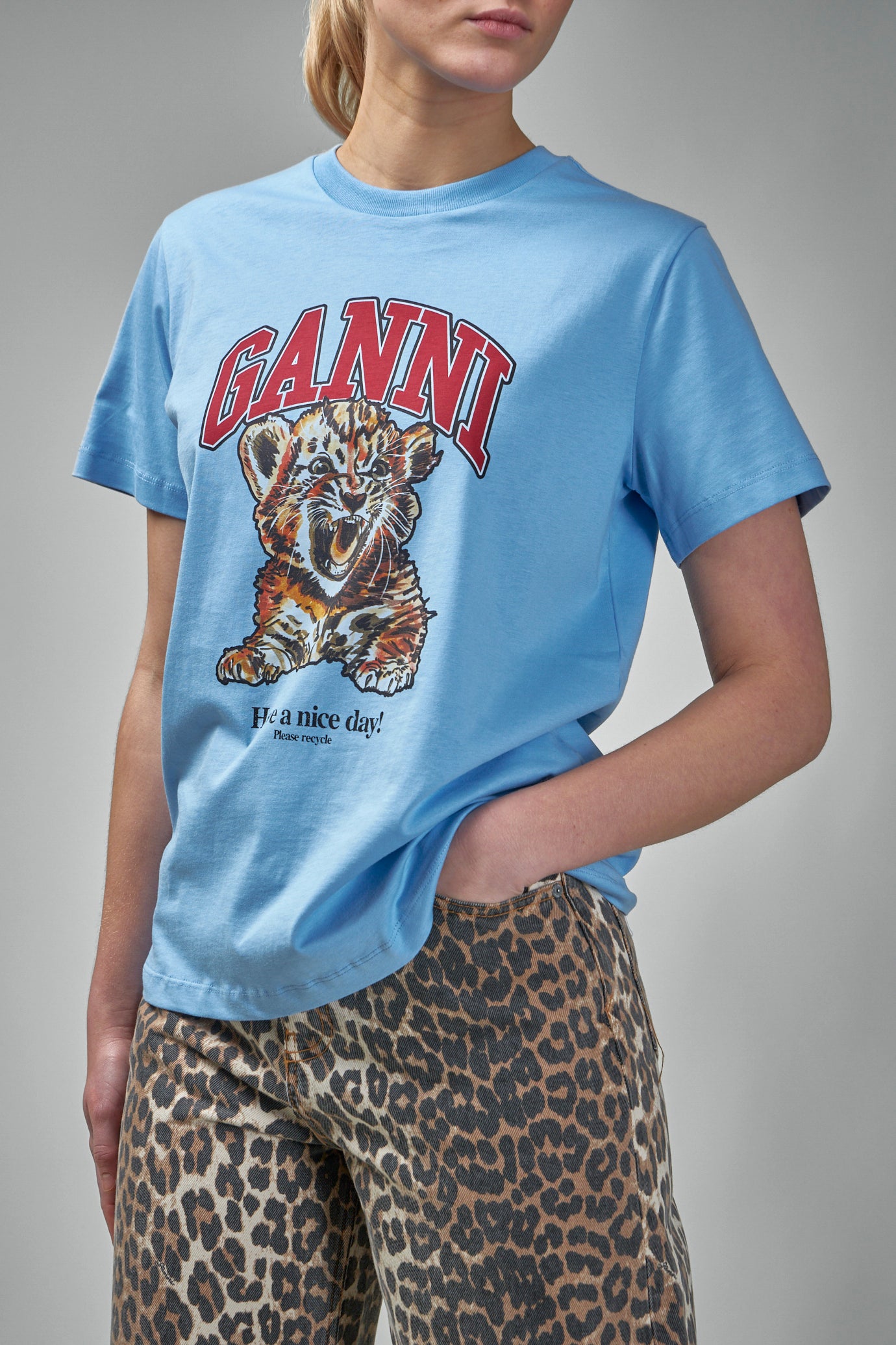 Basic Jersey Tiger Relaxed T-Shirt