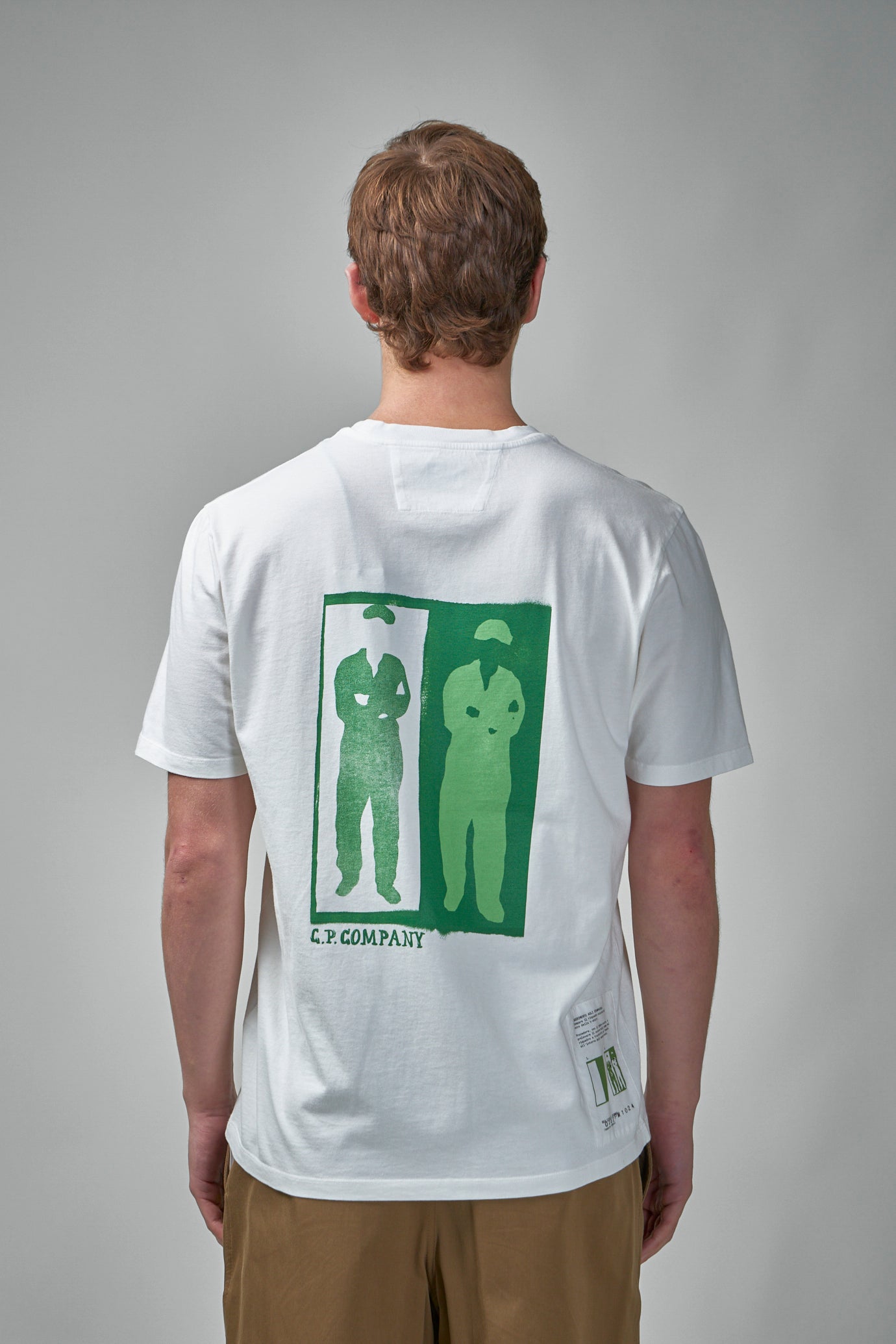 30/1 Jersey-T-Shirt mit verschwommenem Logo