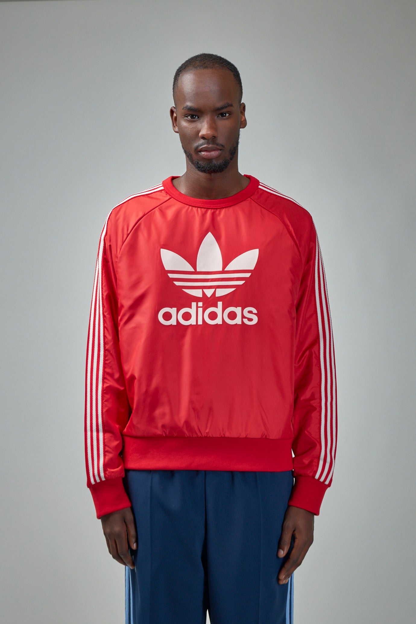 Red adidas sweatshirt online