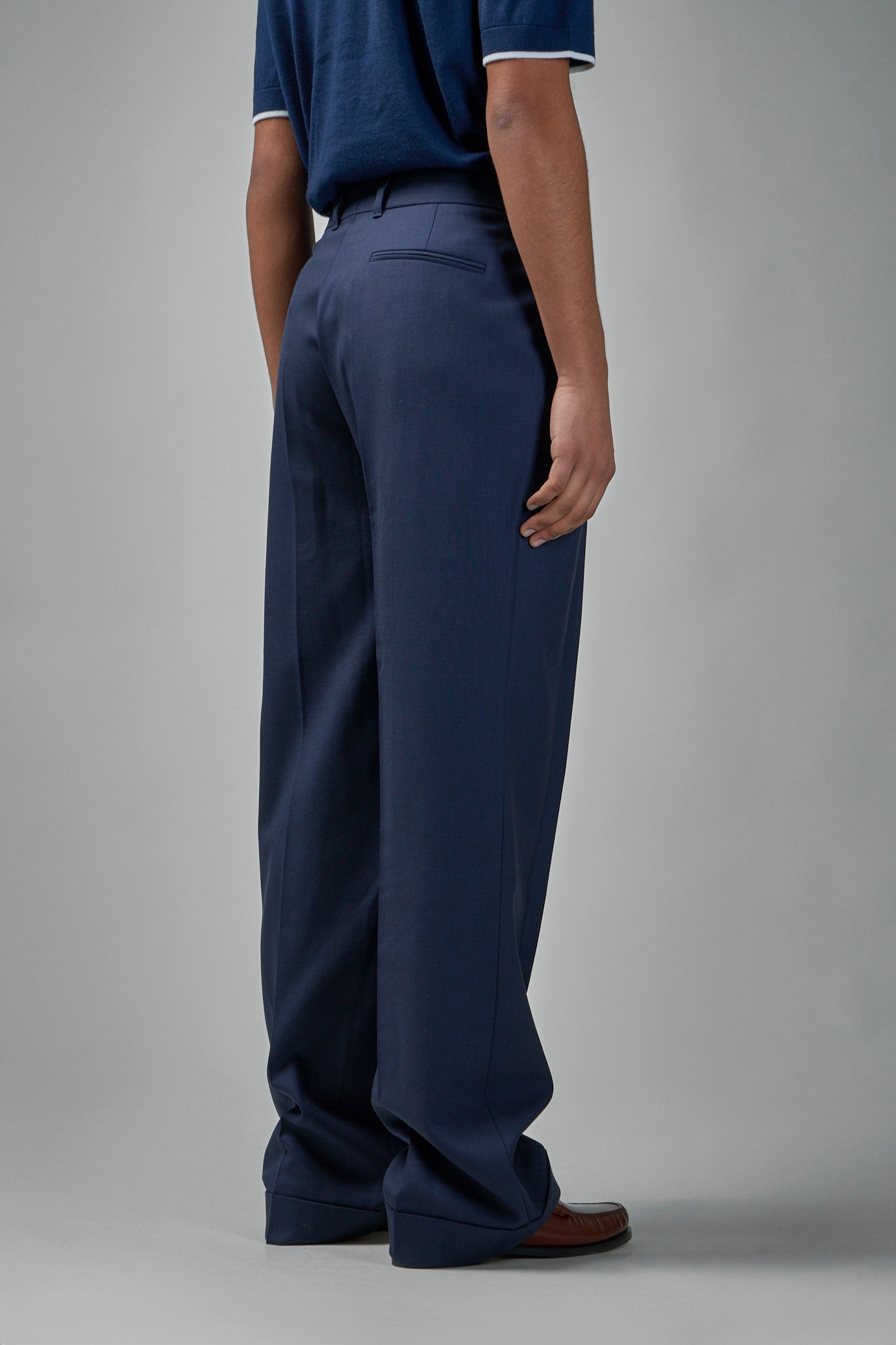Front Pleat Trousers Fine Twill Tailoring