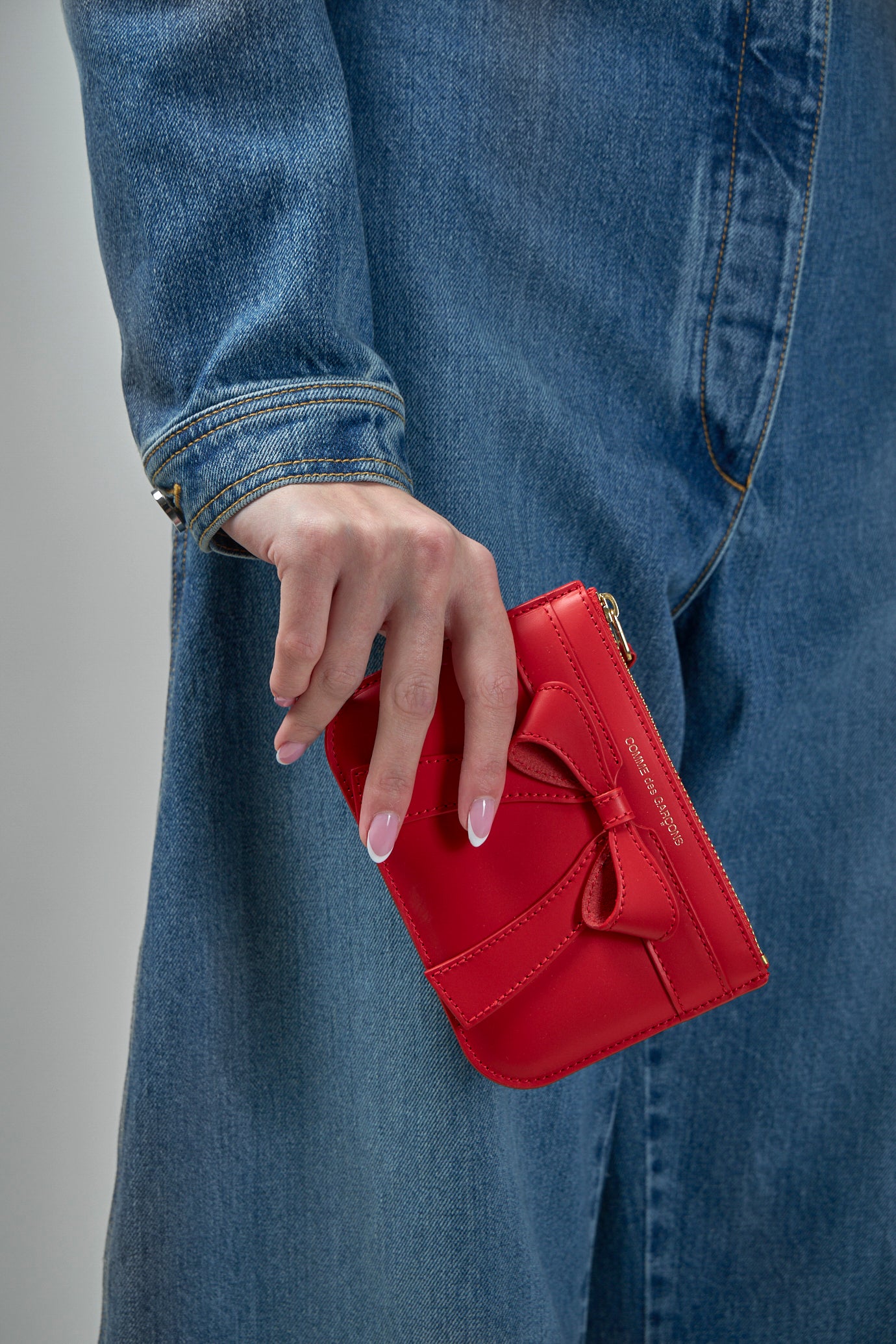 Großes Portemonnaie mit Schleife, klein