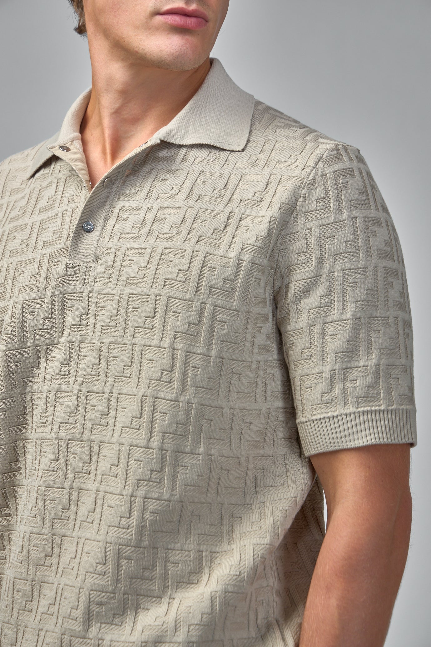 Monogram Polo Knitted Cardigan