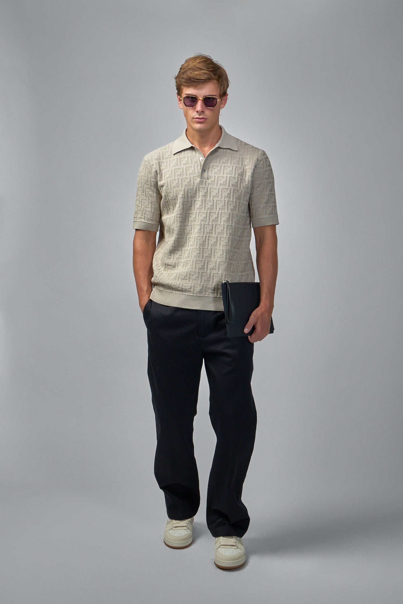 Monogram Polo Knitted Cardigan