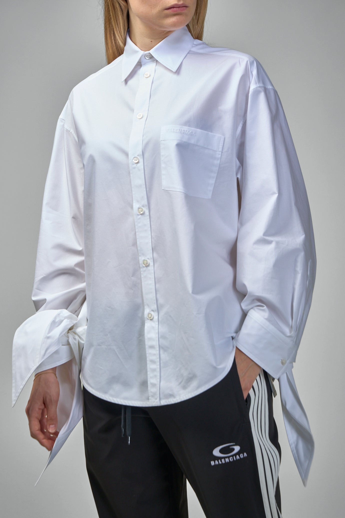 Knotted Cuff Blouse