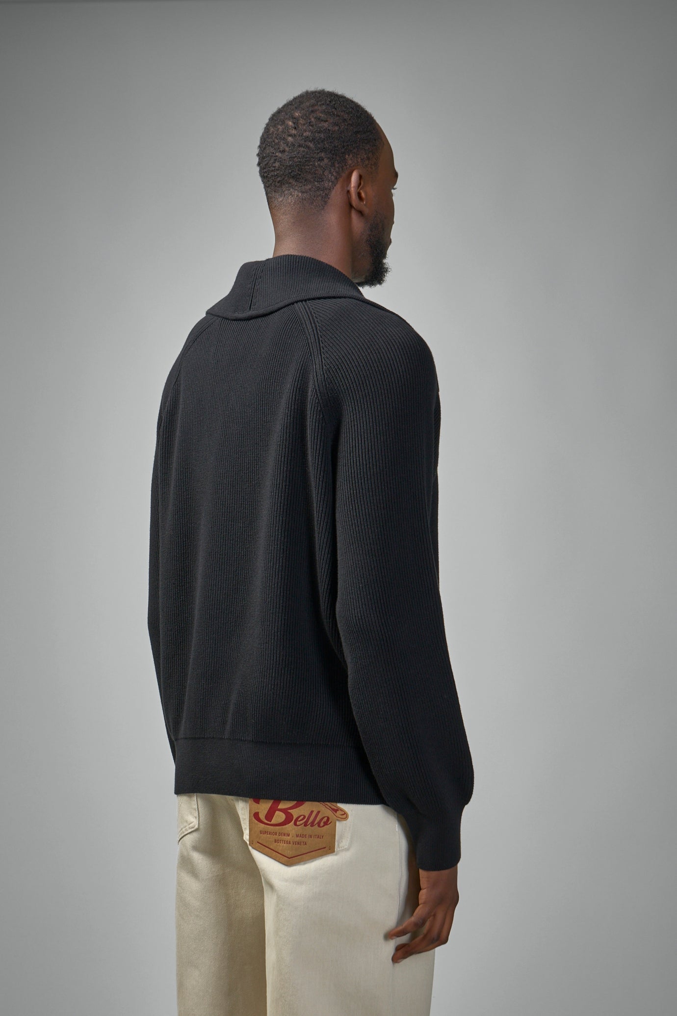 Cotton English Rib Cardigan